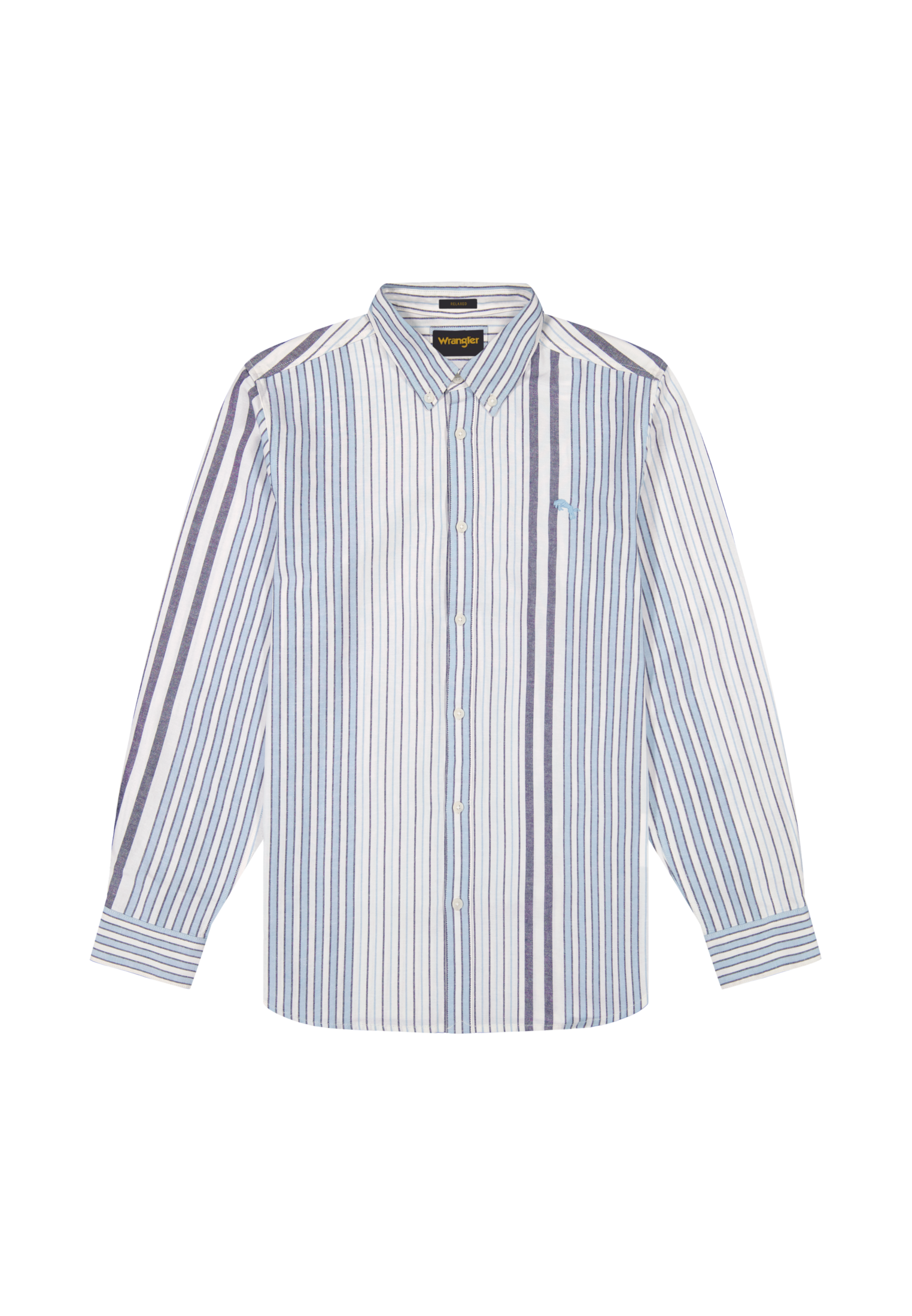 Camicia Oxford in bianco blu Camicie Wrangler