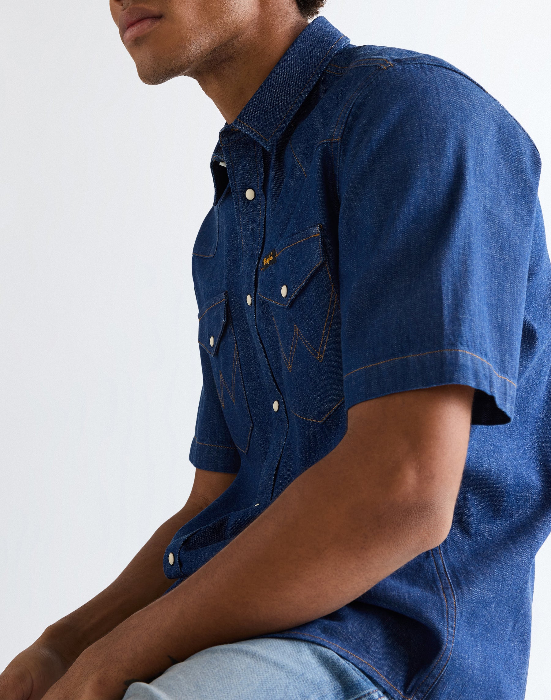 Western a maniche corte in Caroline Creek Camicie Wrangler