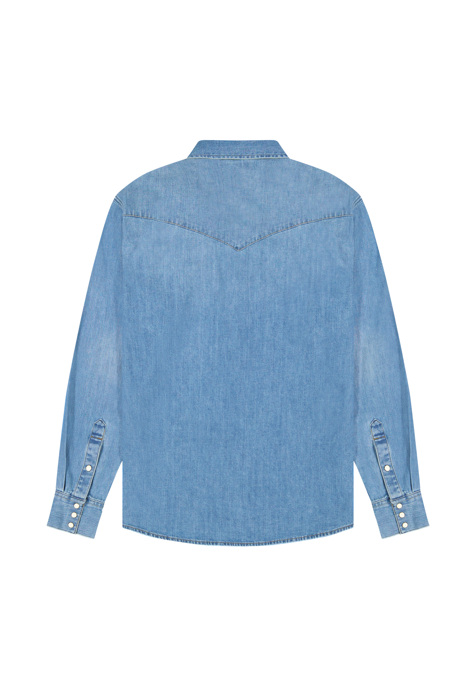 Western in lavaggio medio chiaro Camicie Wrangler