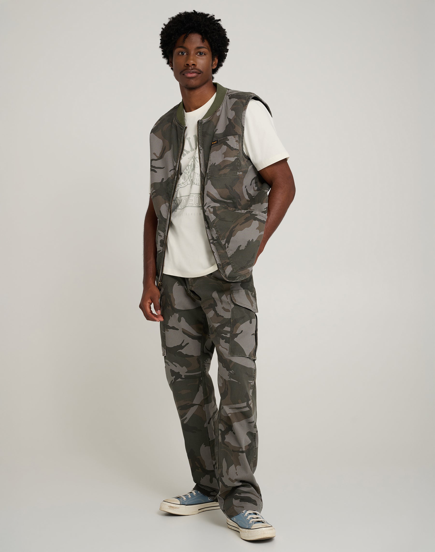 Gilet Mike Lucas in camo Giacche Wrangler