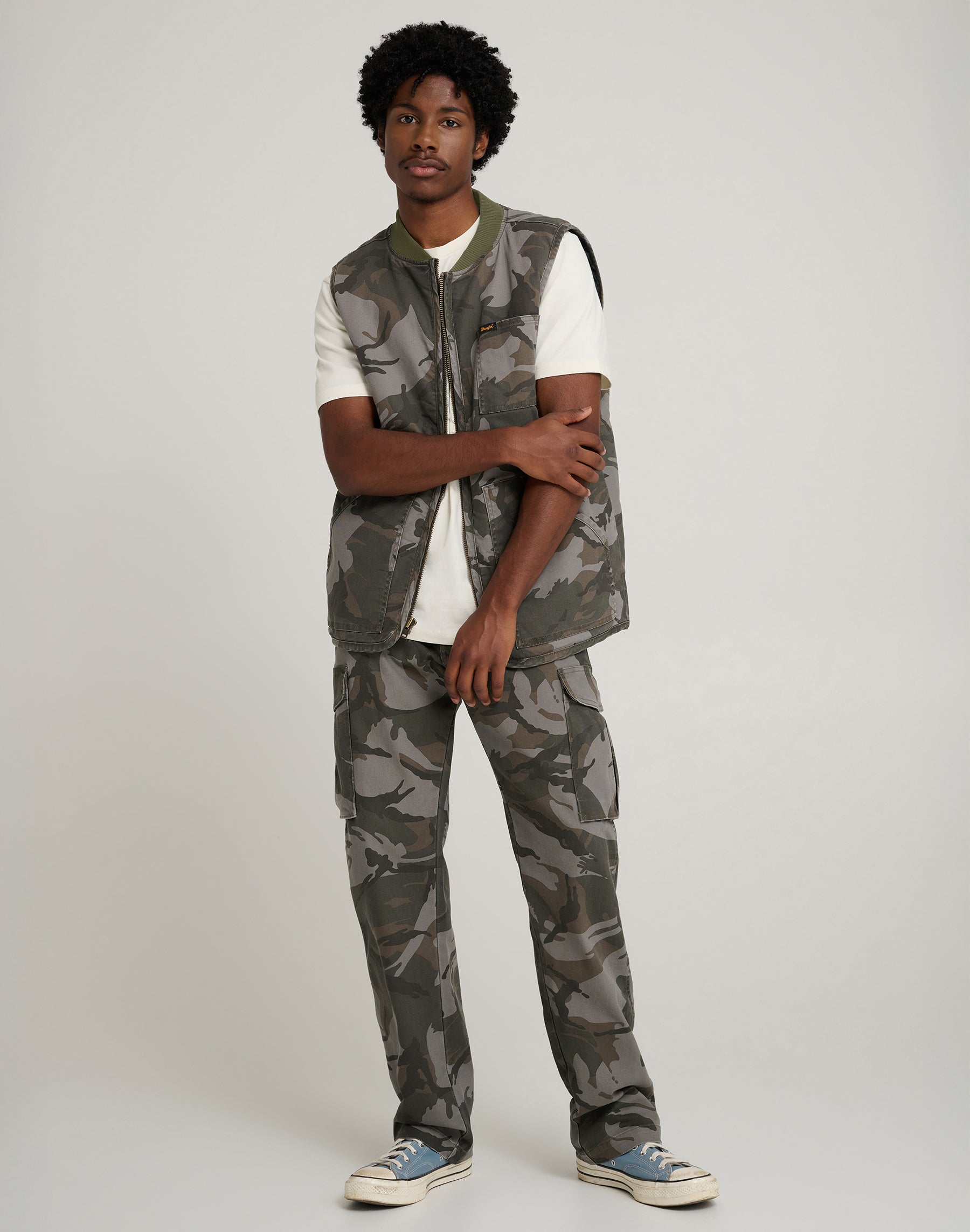 Pantaloni Mike Lucas in camo Pantaloni Wrangler