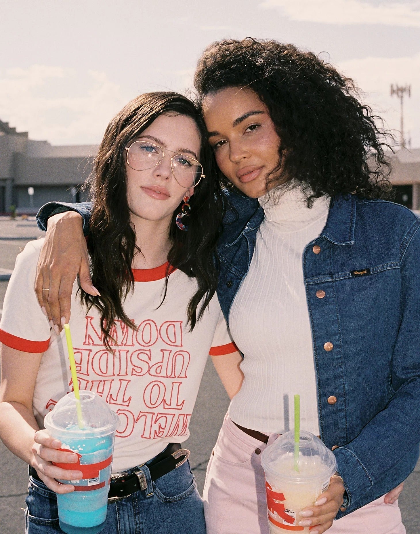 Maglietta Upside Down in Marshmallow