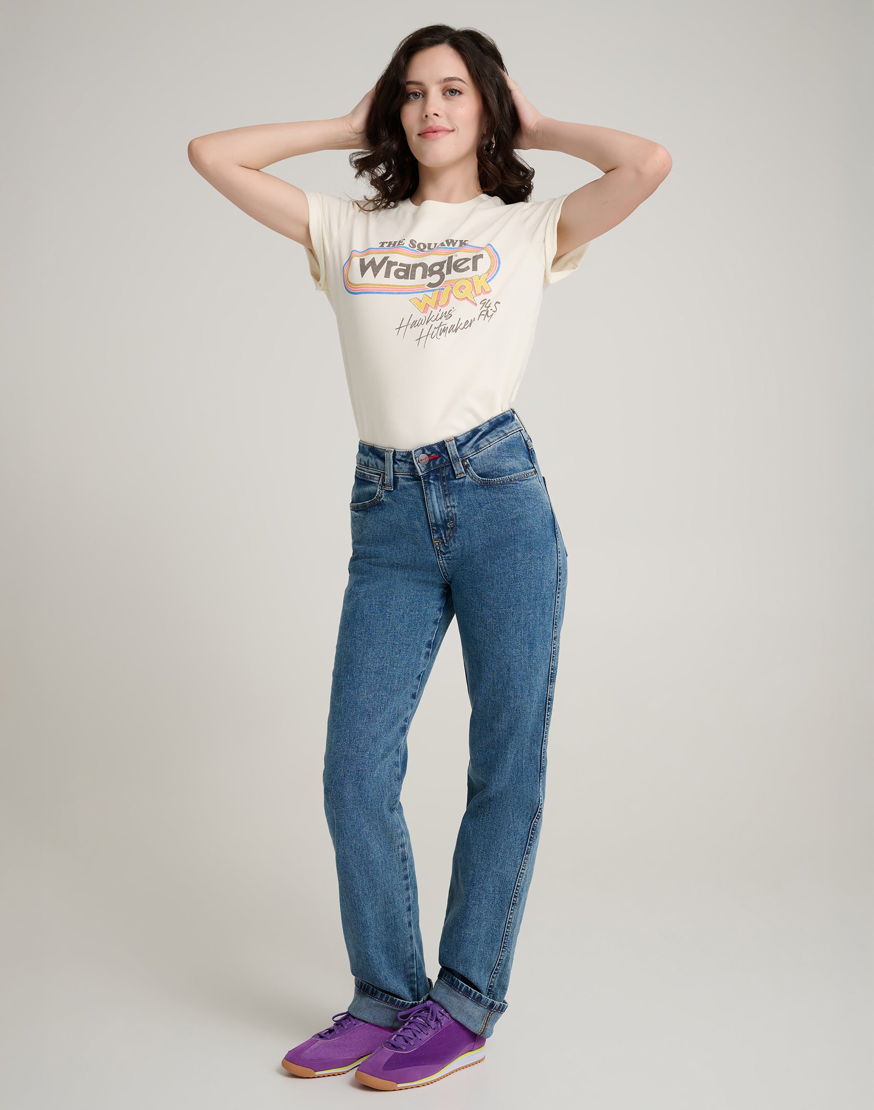 WSQK Tee in Marshmallow Magliette Wrangler