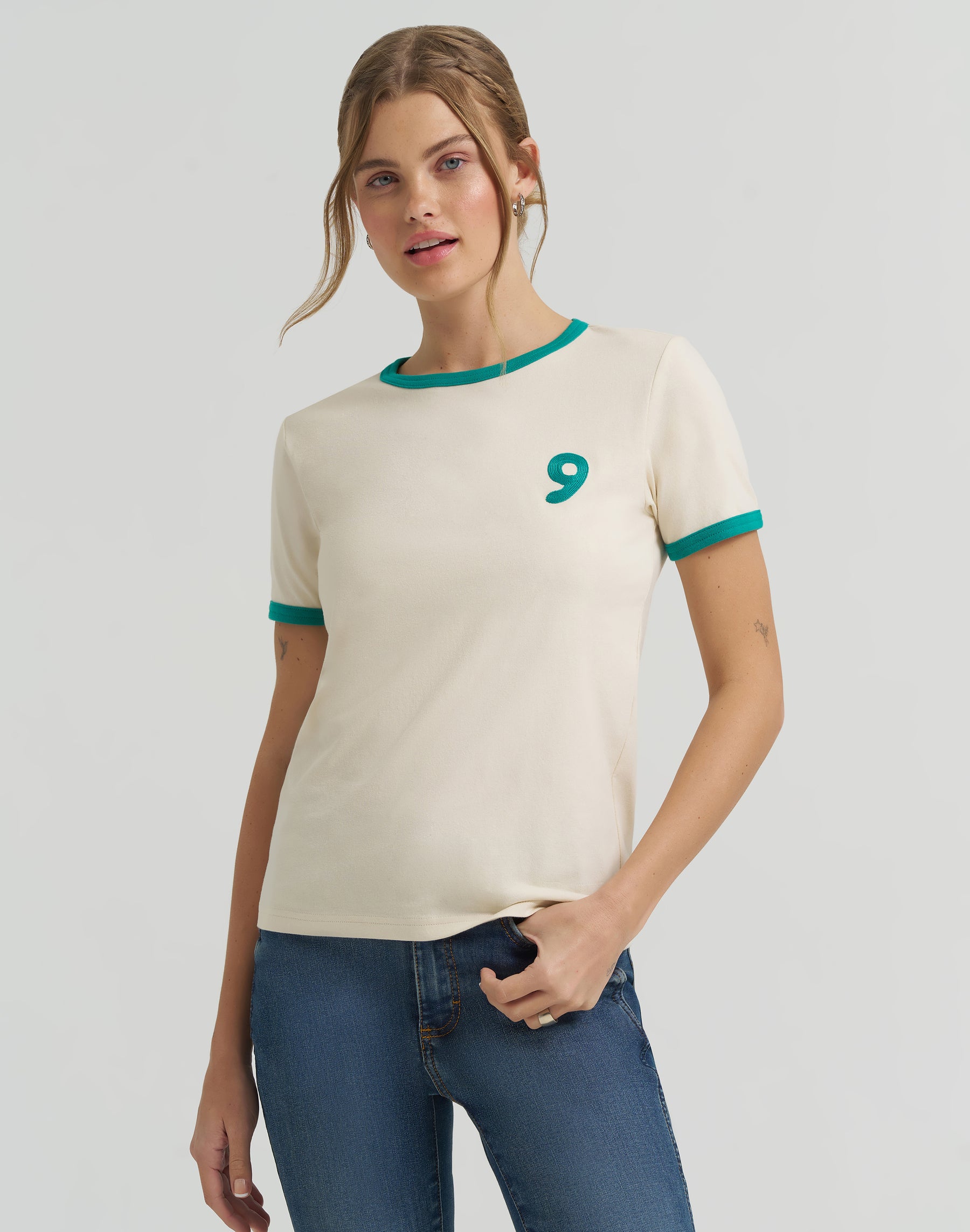 Good Jeans Tee in crema