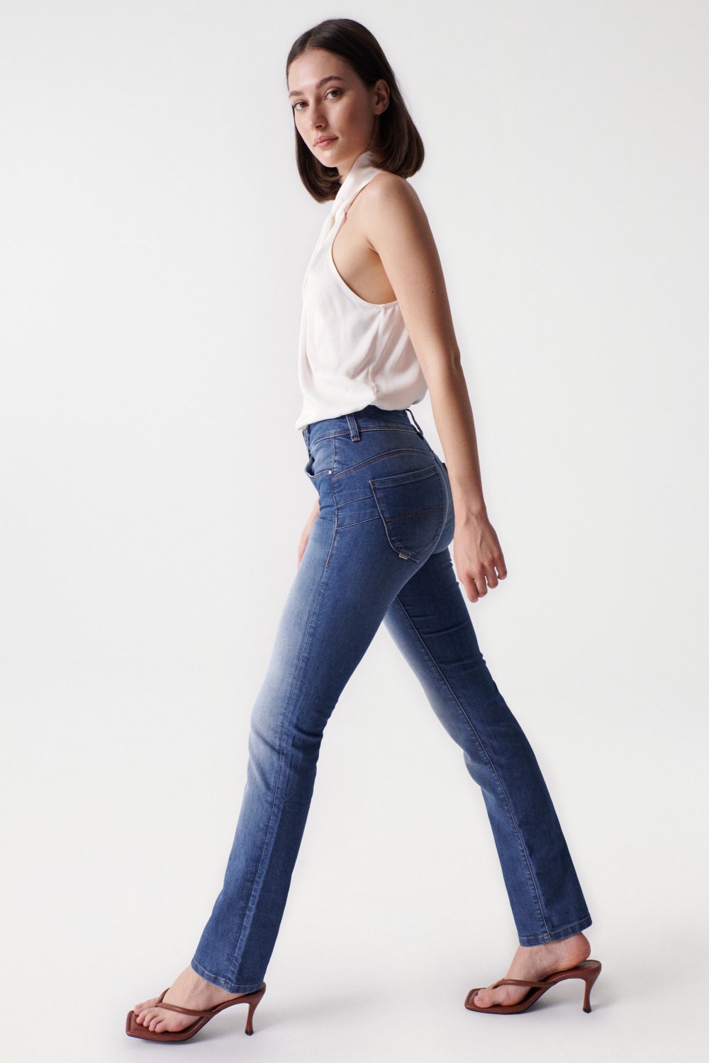 Jeans Secret Slim Push-In lavaggio medio Salsa Jeans   