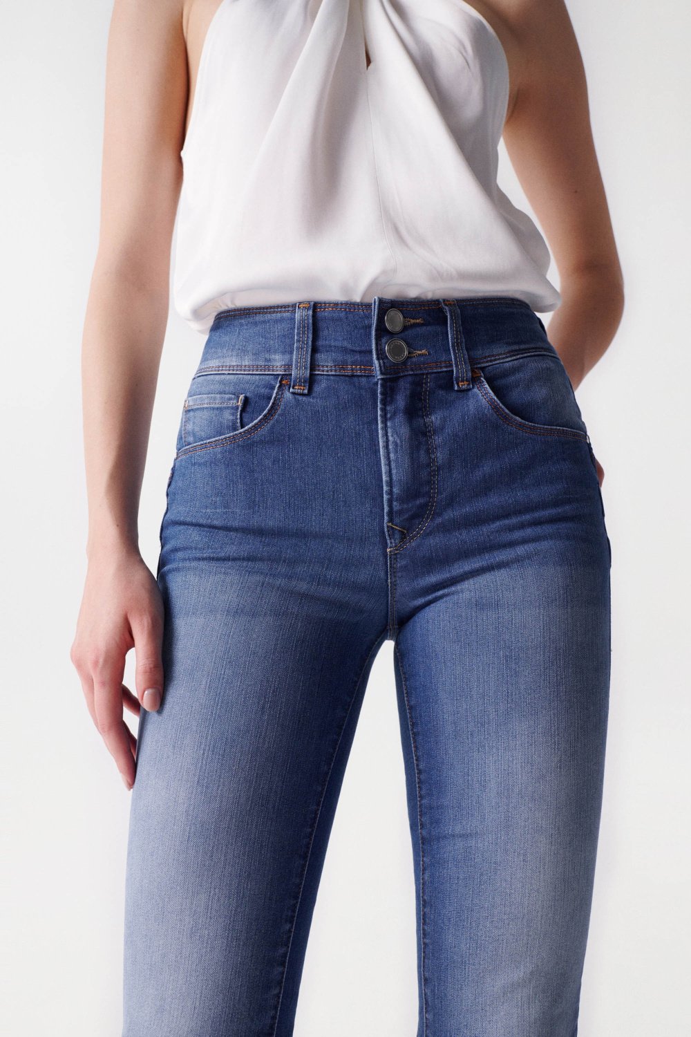 Jeans Secret Slim Push-In lavaggio medio Salsa Jeans   