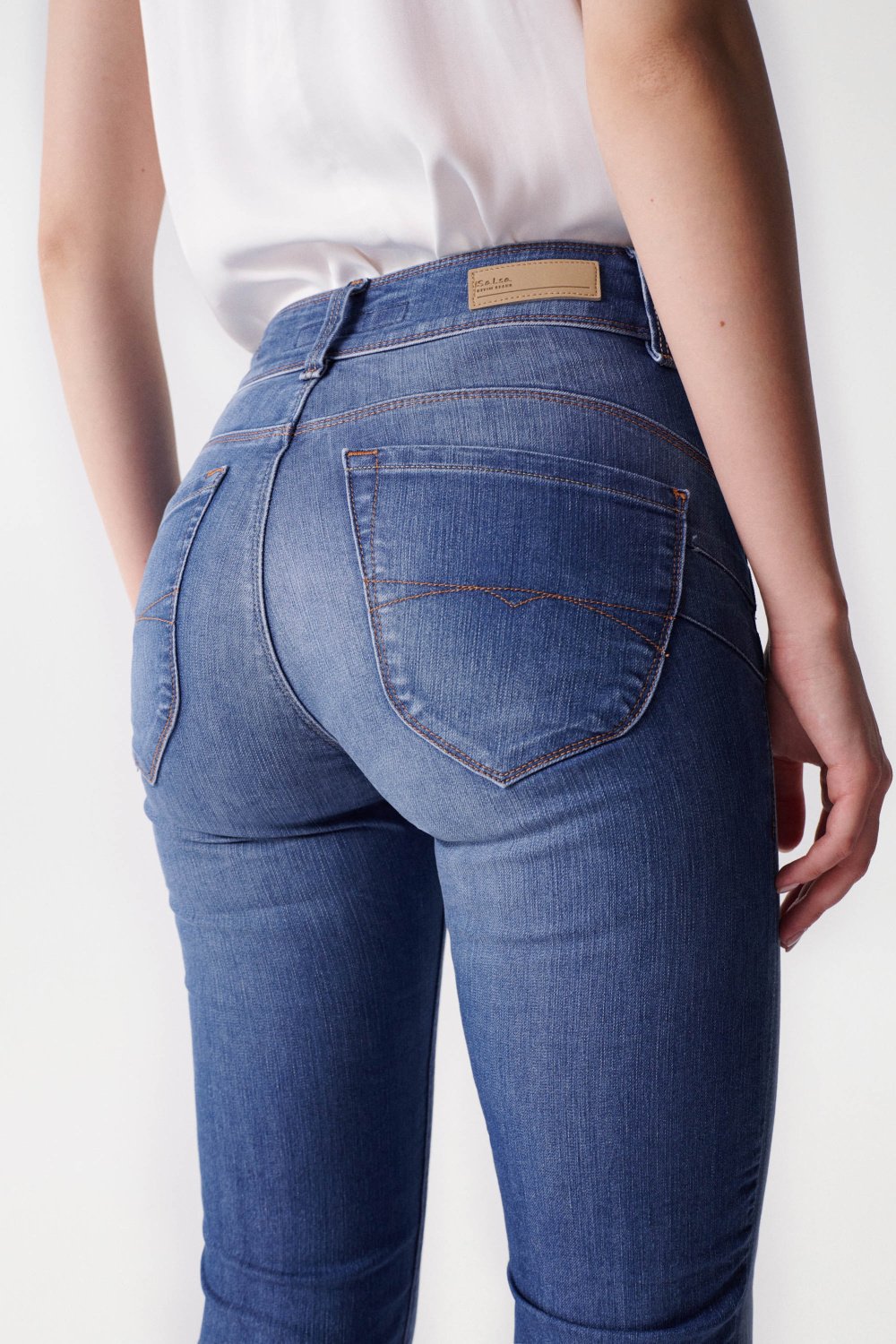 Jeans Secret Slim Push-In lavaggio medio Salsa Jeans   