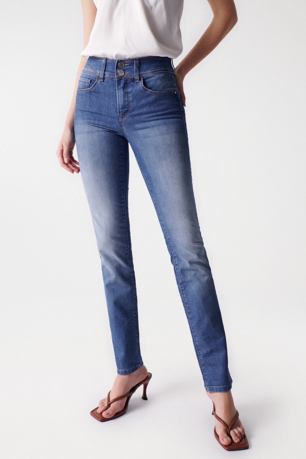 Jeans Secret Slim Push-In lavaggio medio Salsa Jeans   