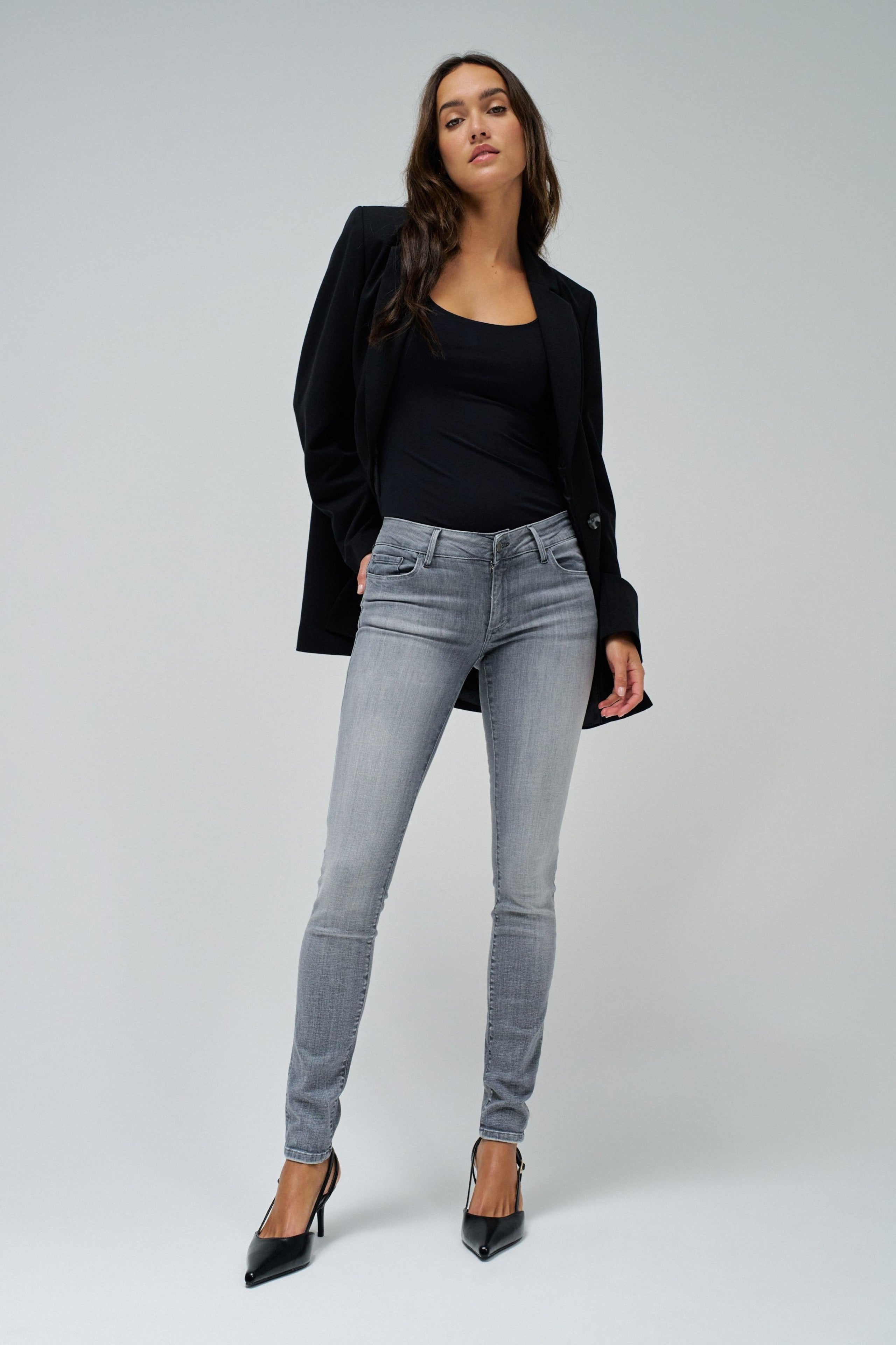 Wonder Skinny Push-Up in jeans grigio scuro Salsa Jeans