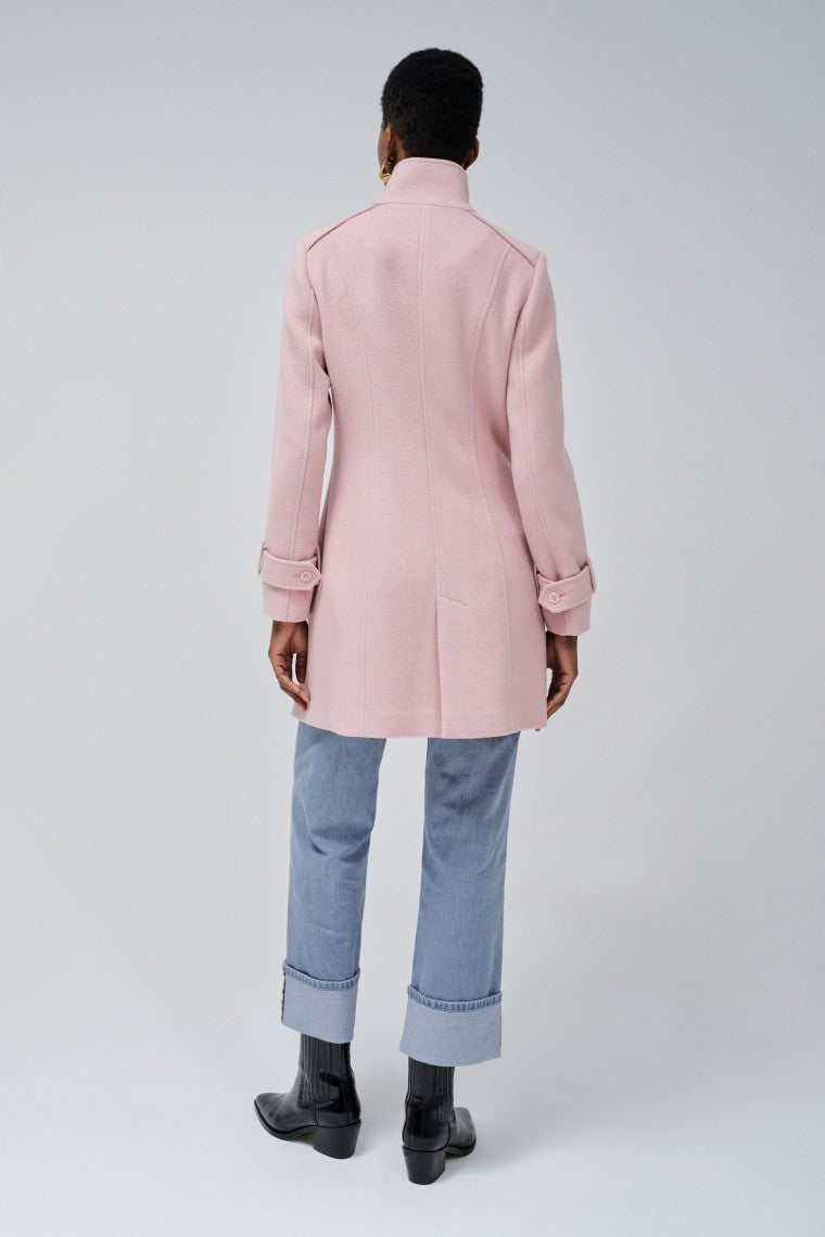 Cappotto lungo in lana Grace in rosa medio V2 Jackets Salsa Jeans   