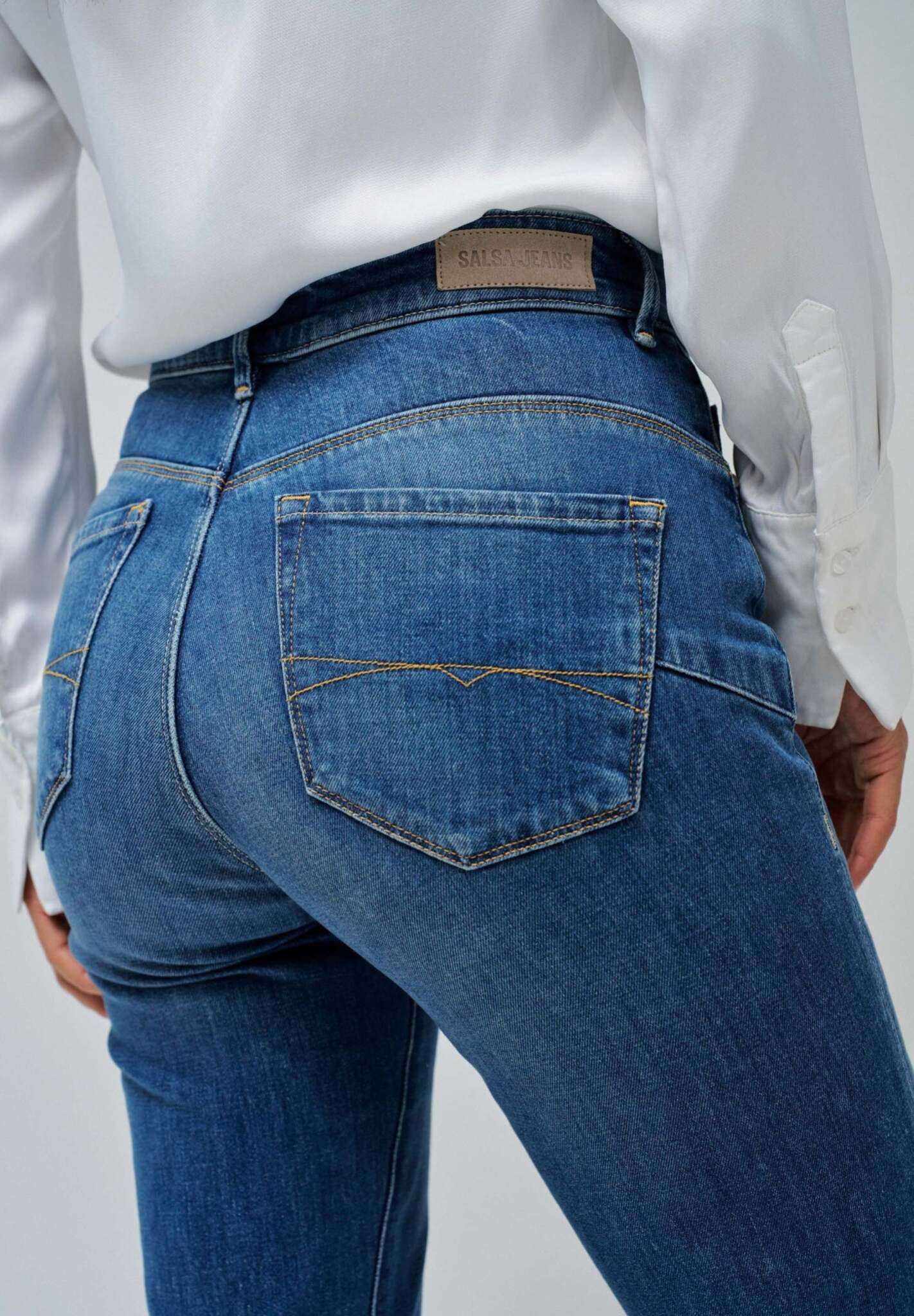 Jeans Faith Flare a lavaggio medio Salsa Jeans