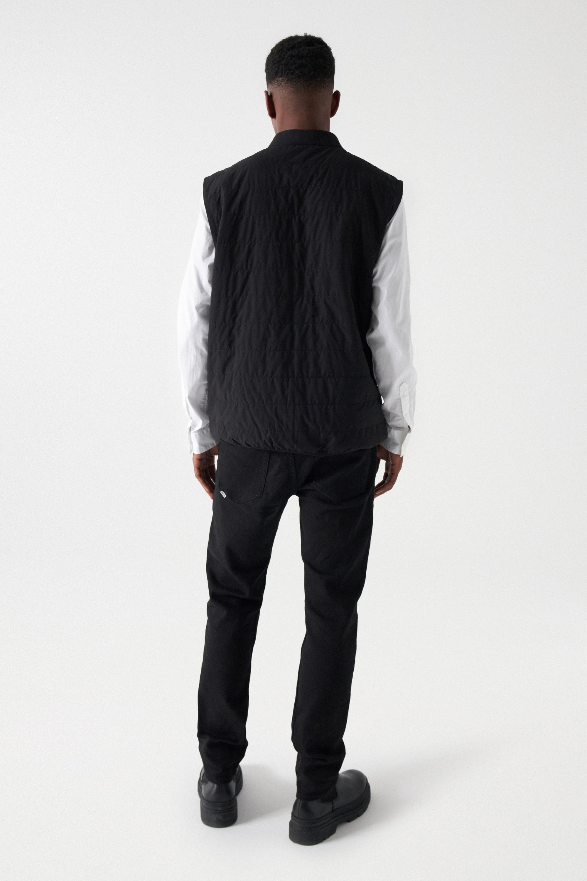 Gilet imbottito in nero Giacche Salsa Jeans   