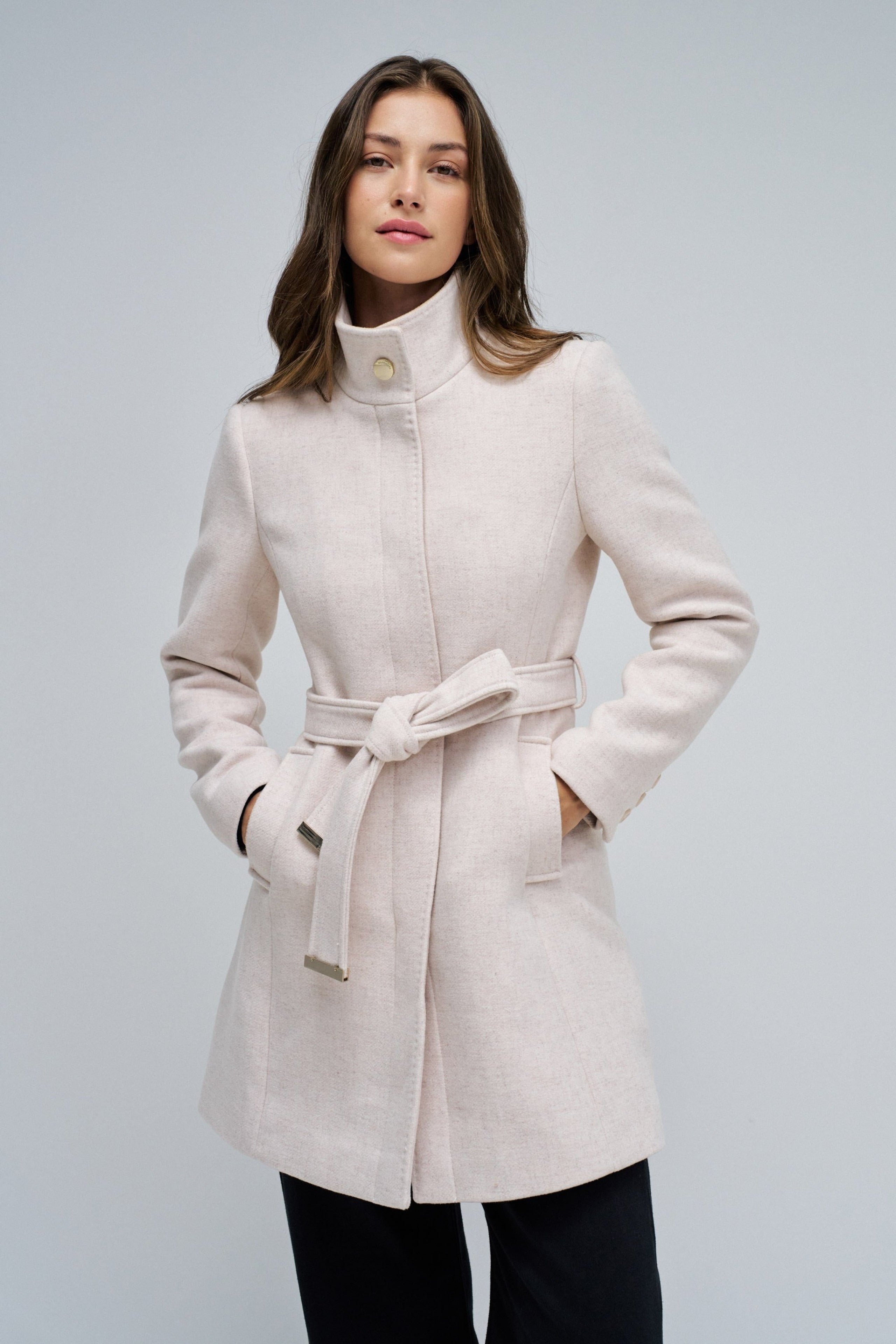Il cappotto di lana rivisitato in beige chiaro V1 Giacche Salsa Jeans