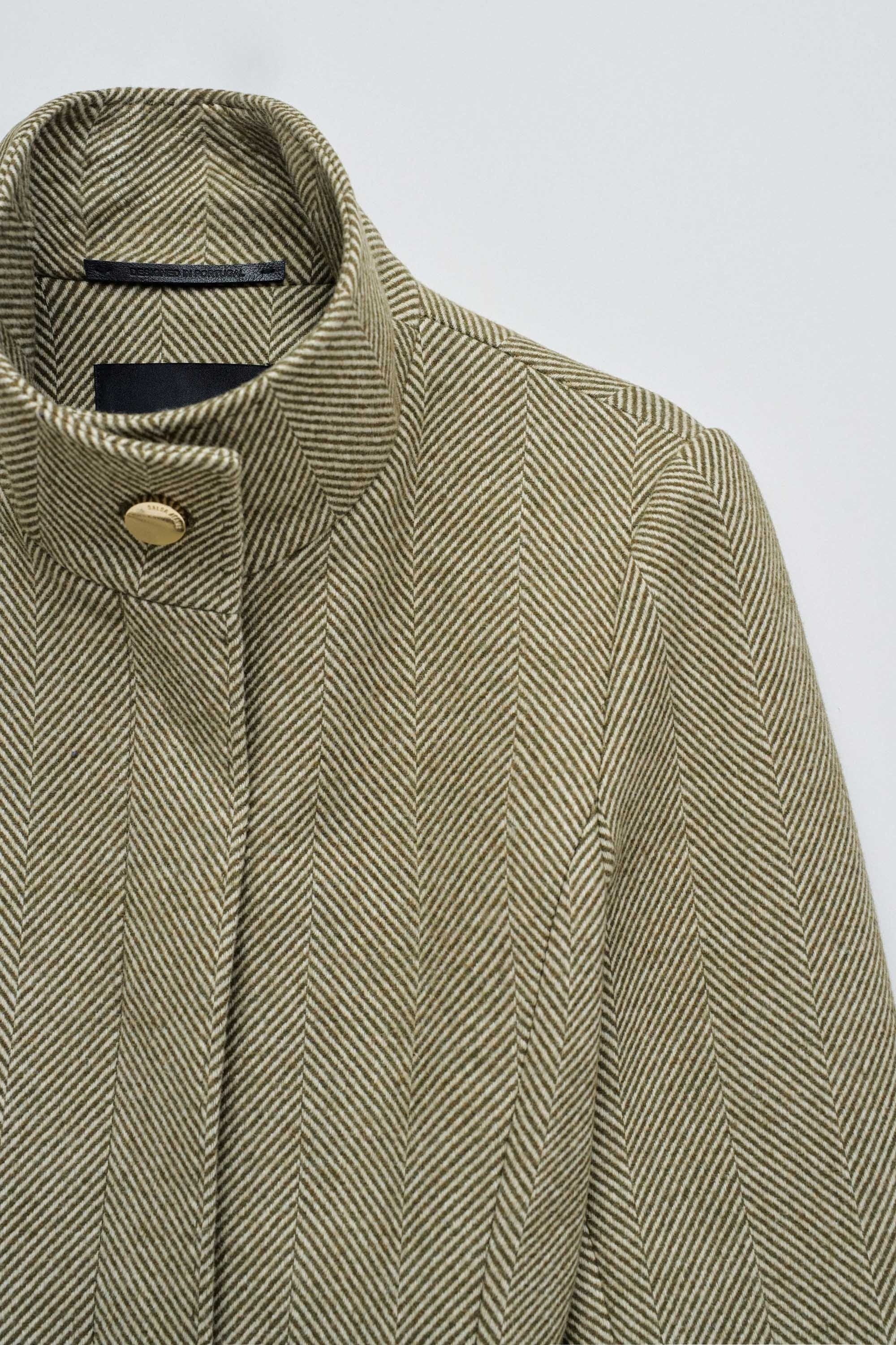 Il cappotto di lana rivisitato in grigio scuro Giacche Salsa Jeans