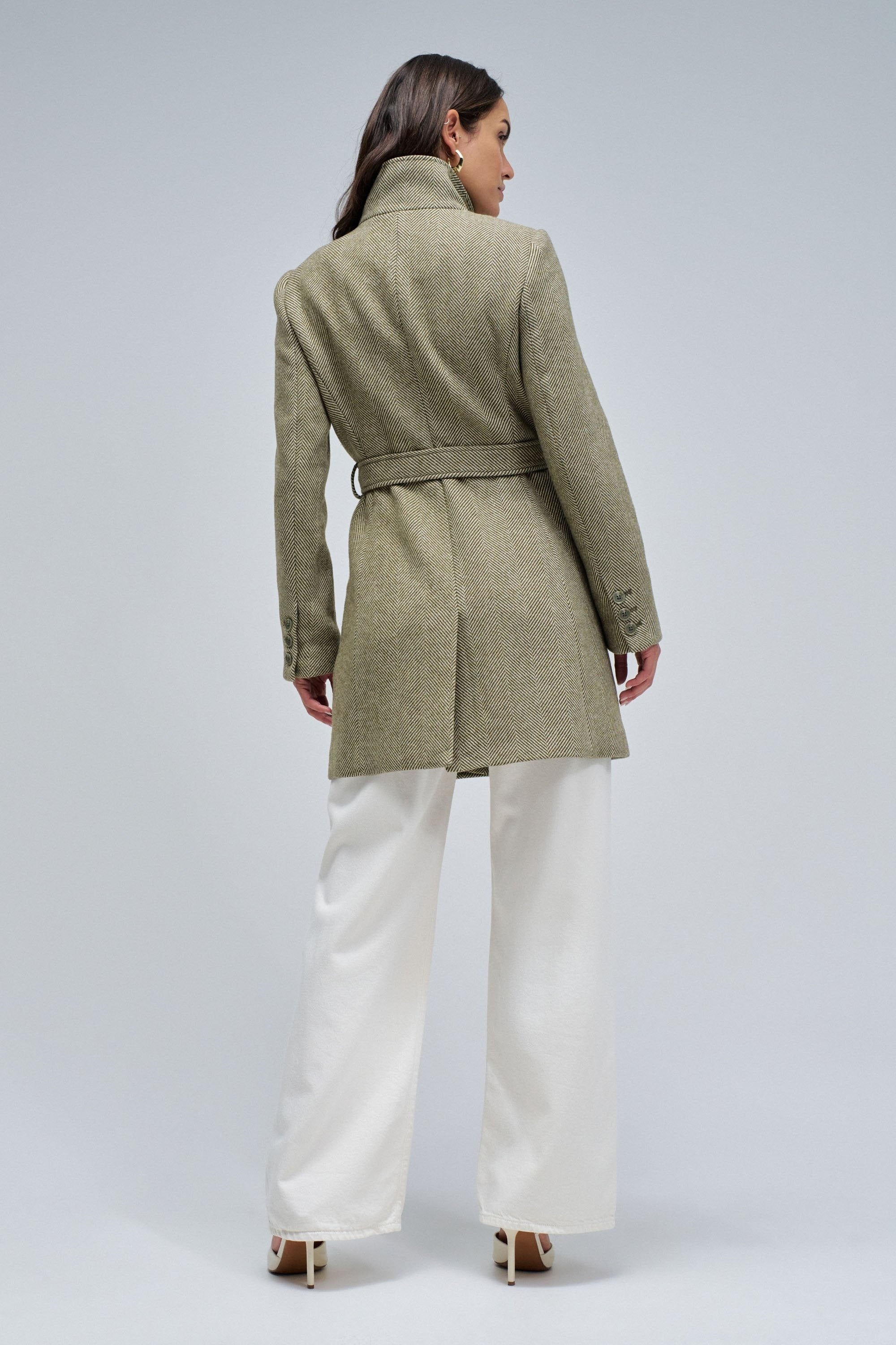 Il cappotto di lana rivisitato in grigio scuro Giacche Salsa Jeans