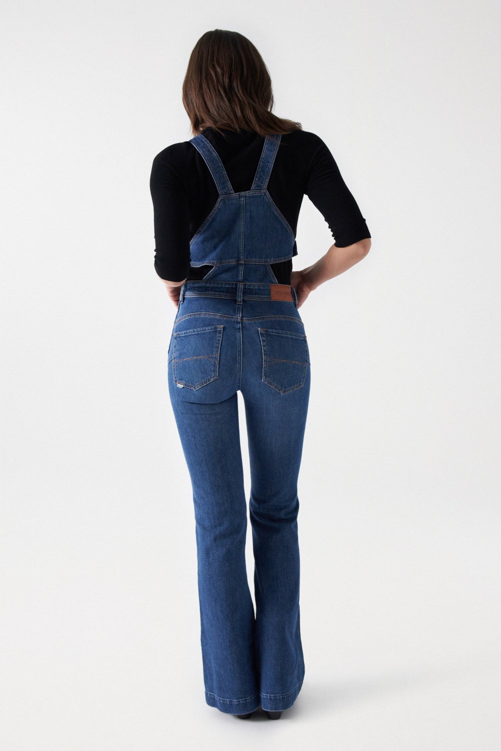 Overall Glamour Flare in lavaggio medio Overall Salsa Jeans   