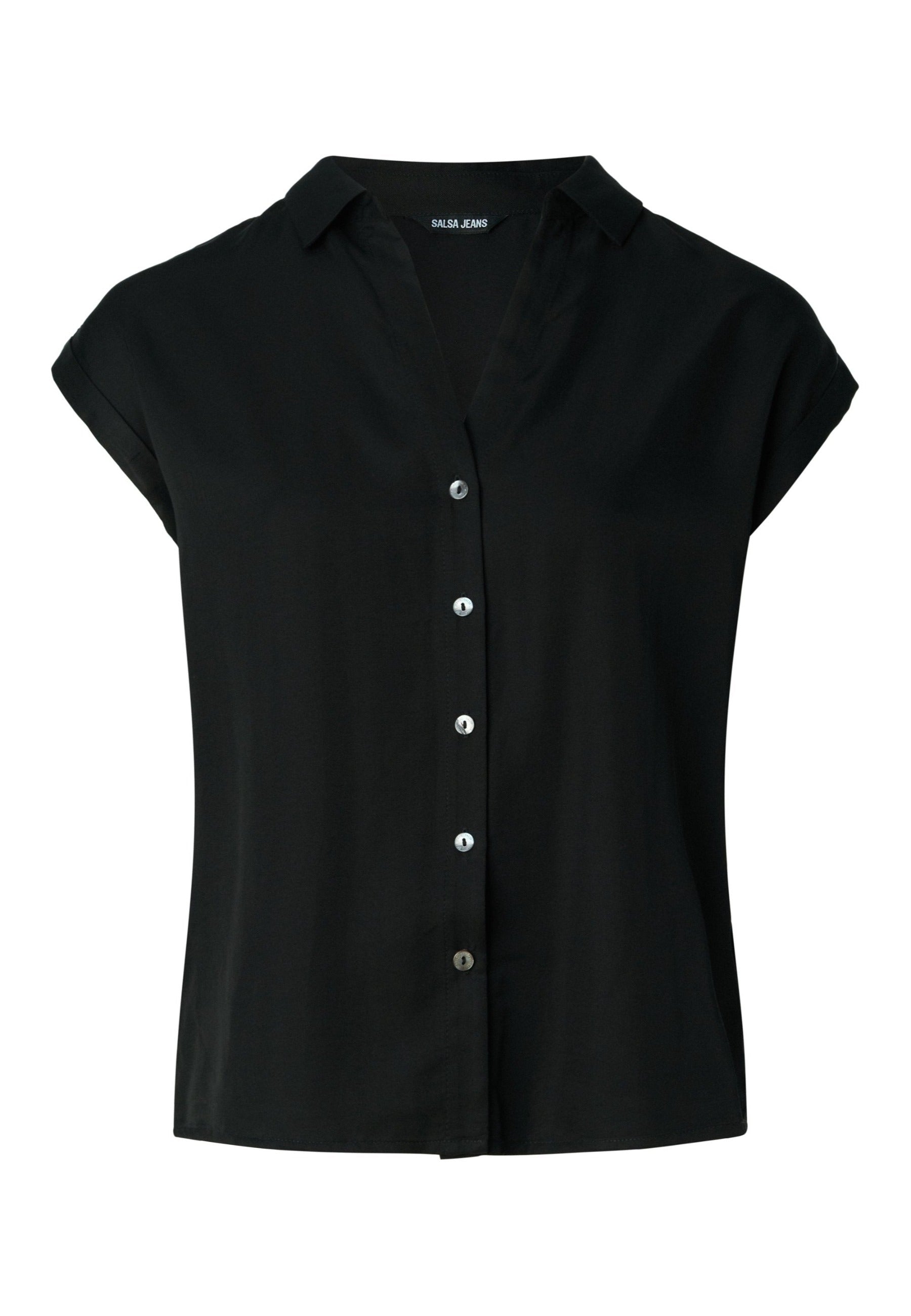 Camicia senza maniche Basic in nero Salsa Jeans   