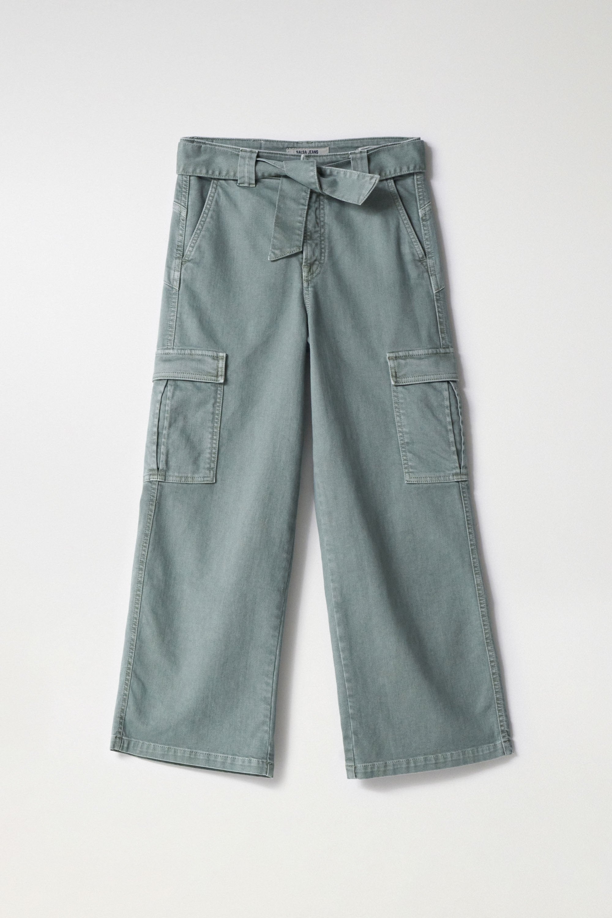 Jeans Cargo Faith In Colour in Verde Scuro V1 Salsa Jeans   