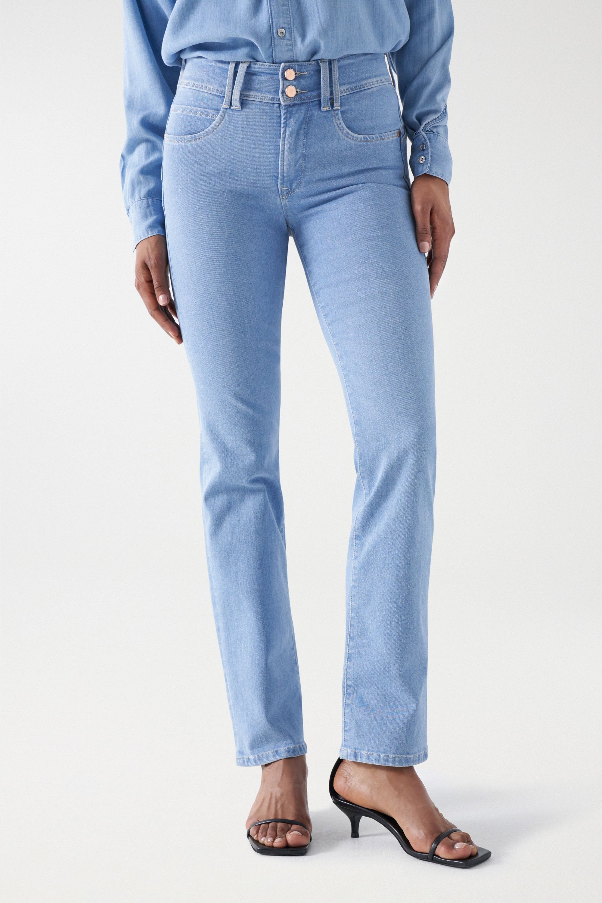 Jeans Secret Straight con lavaggio chiaro Salsa Jeans   