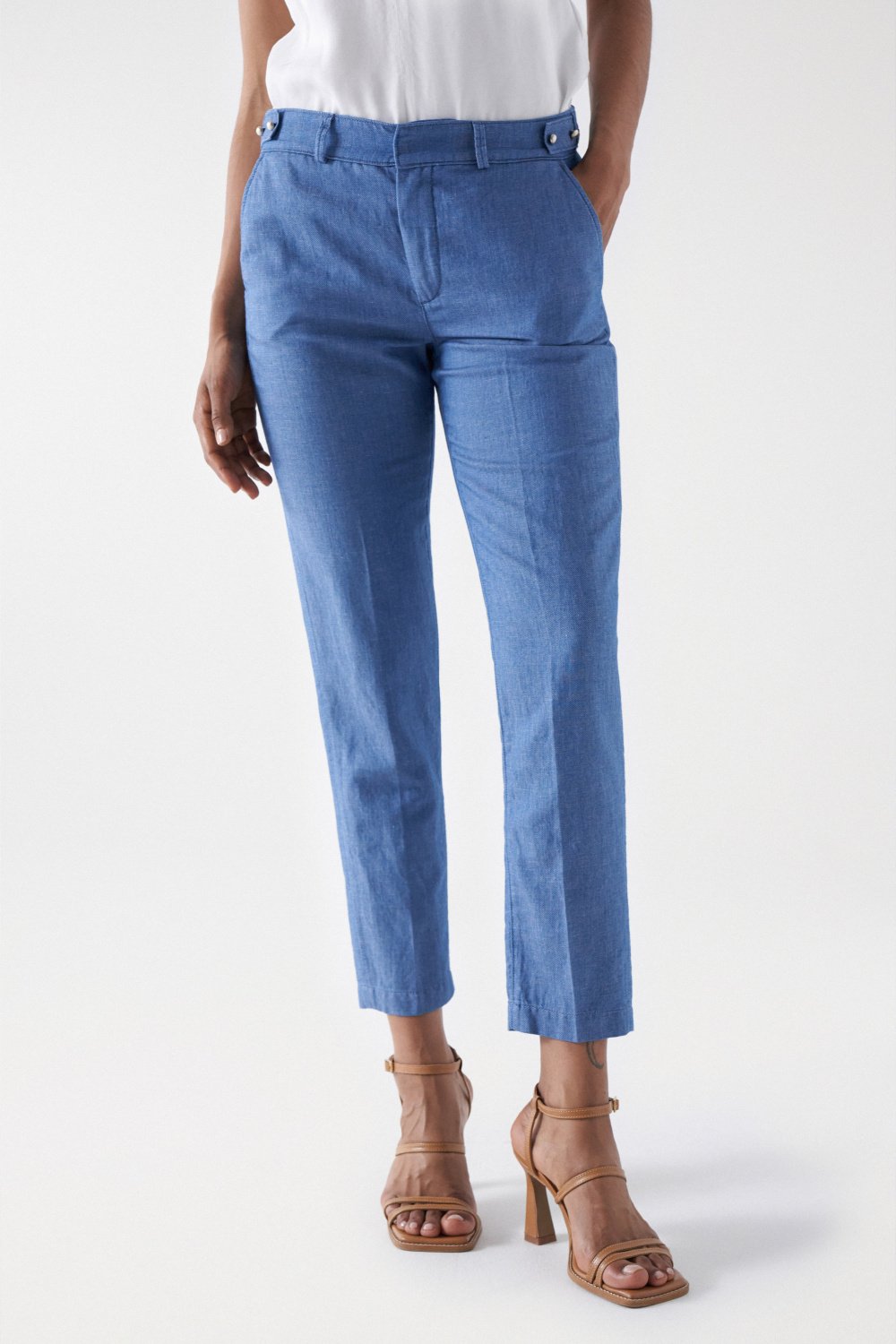 Chino light denim in pantalone medio chiaro Salsa Jeans   