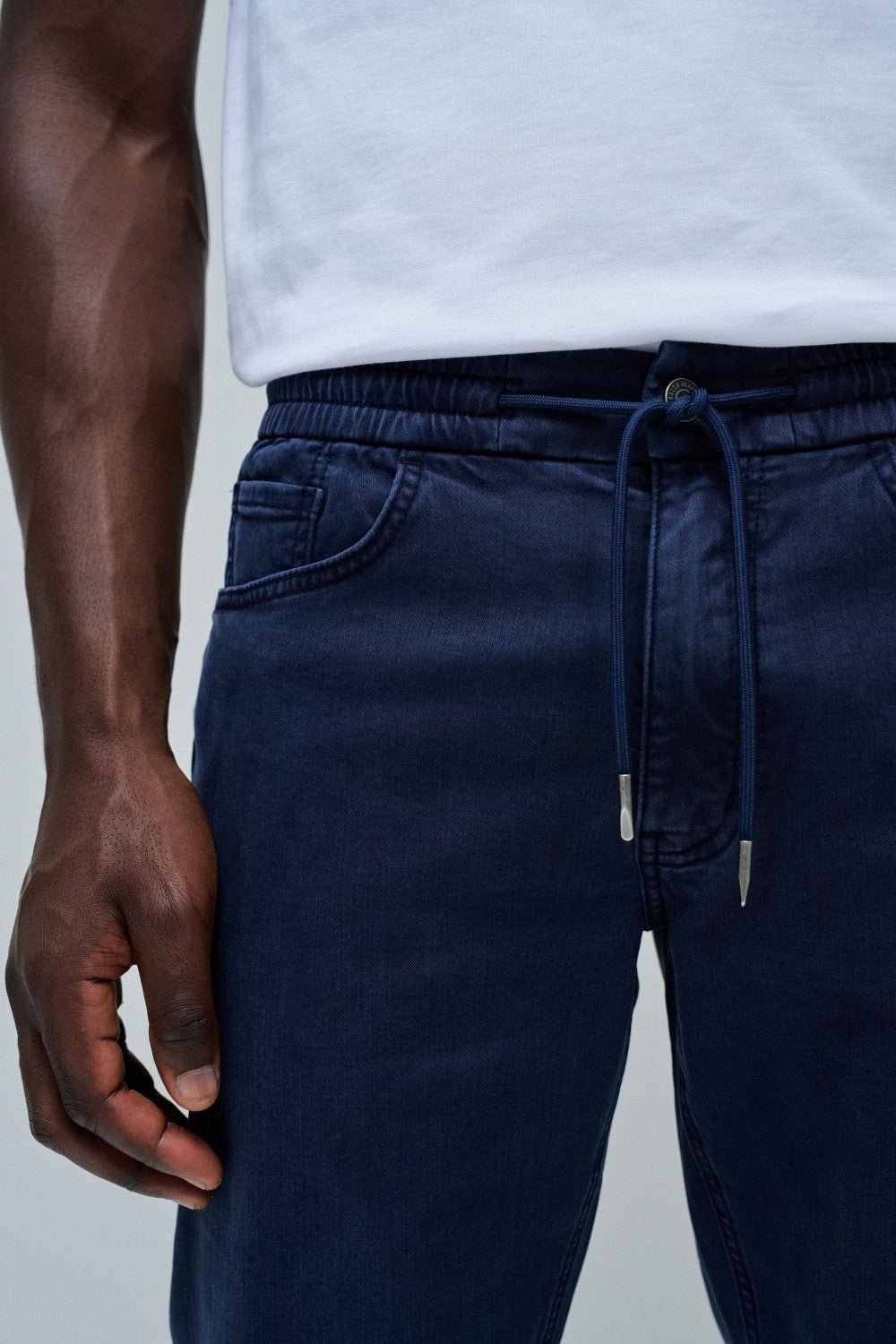 Pantaloni regular Jogger S-Activ Colors in blu scuro Salsa Jeans