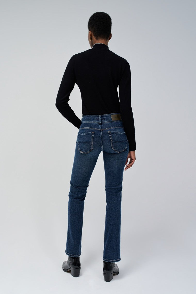 Jeans Secret Straight con dettaglio in lavaggio medio Salsa Jeans   