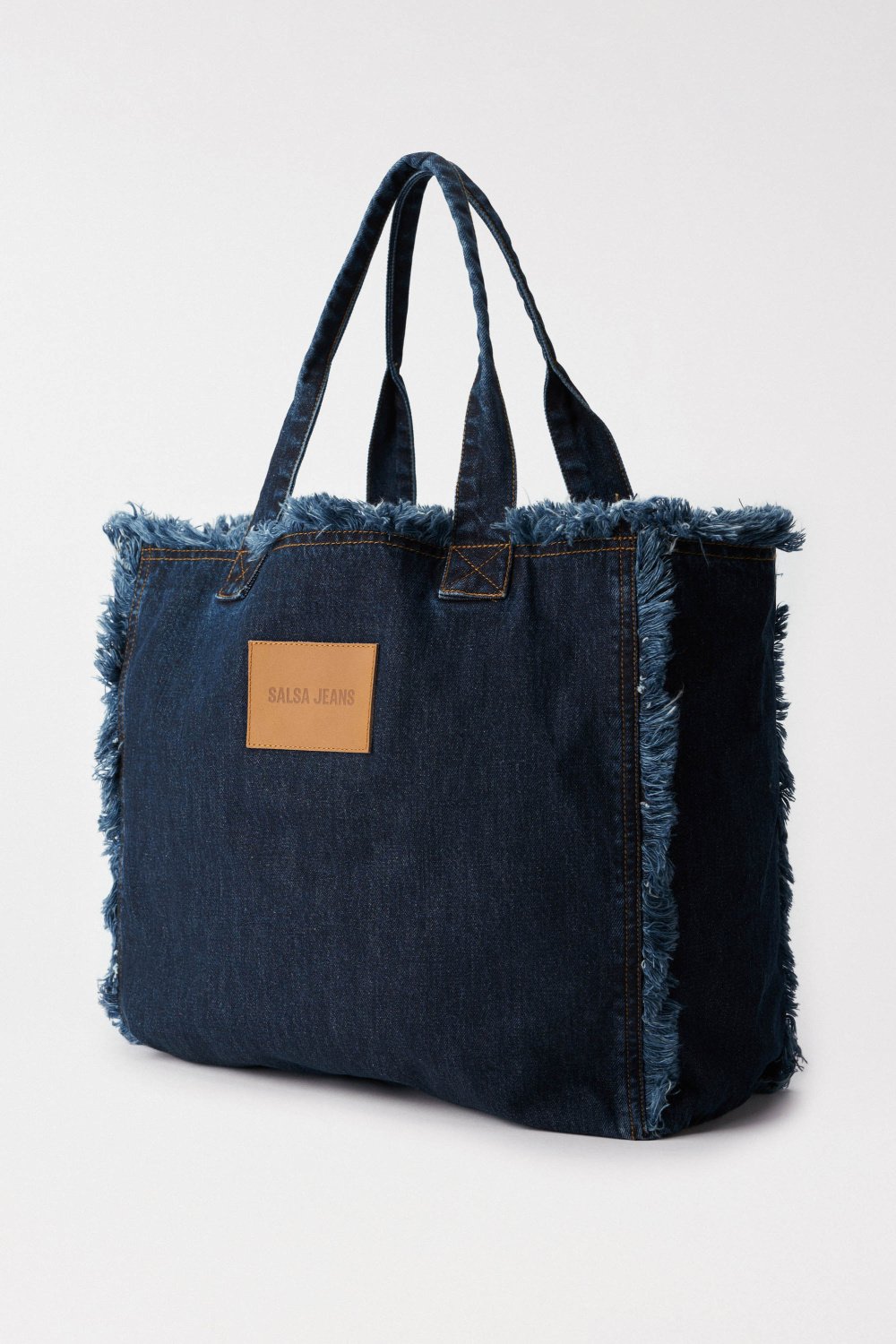 Borsa tote in denim con lavaggio scuro Salsa Jeans   