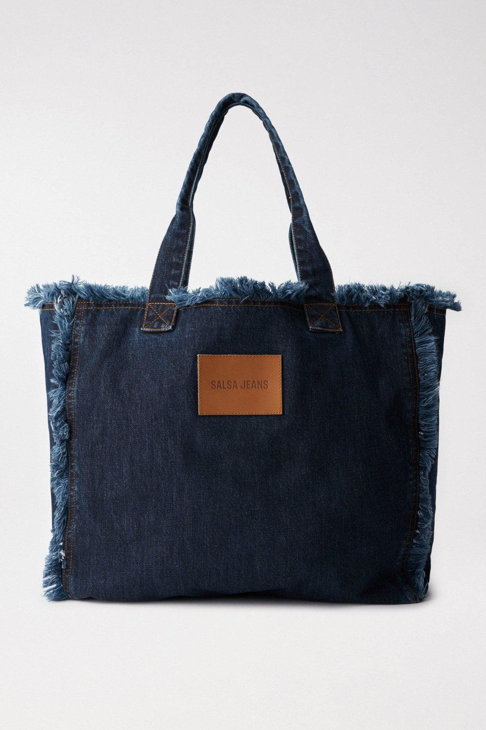 Borsa tote in denim con lavaggio scuro Salsa Jeans   