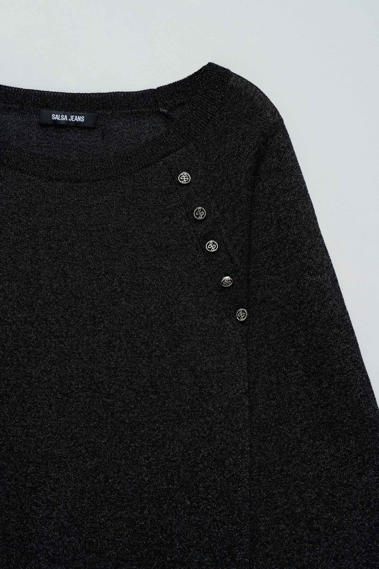 Maglione scintillante nero Maglioni Salsa Jeans   