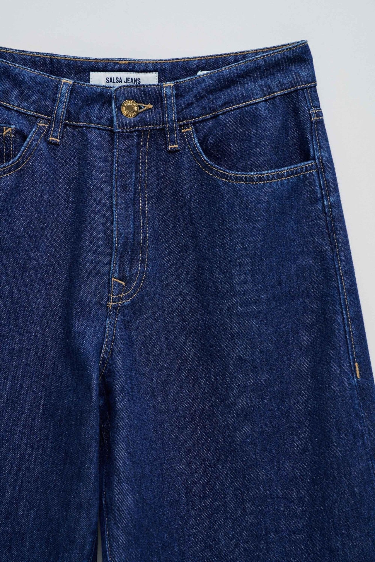 Jeans a gamba larga con lavaggio scuro Salsa Jeans