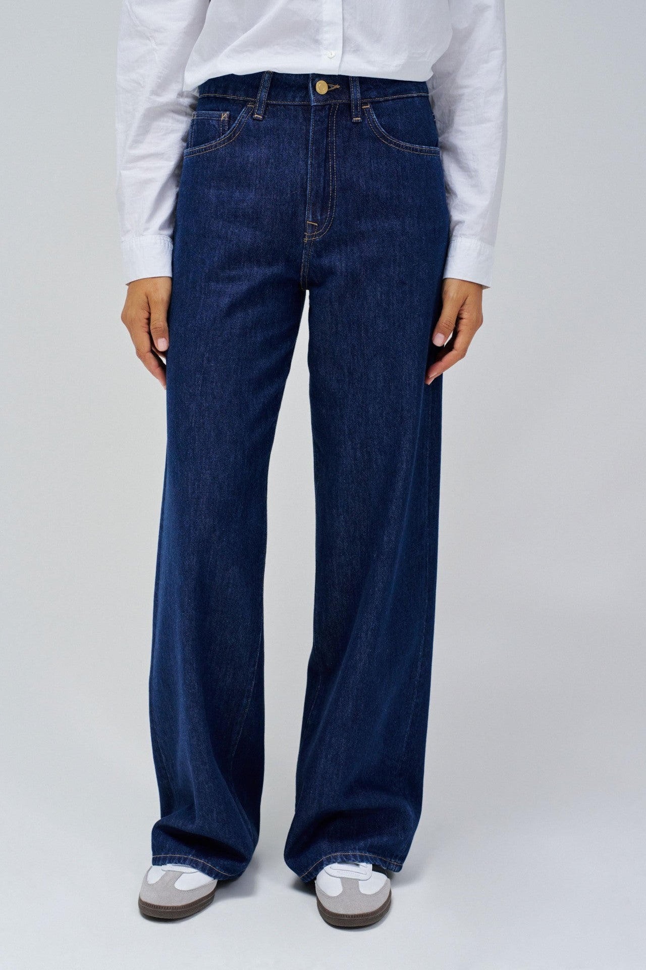 Jeans a gamba larga con lavaggio scuro Salsa Jeans