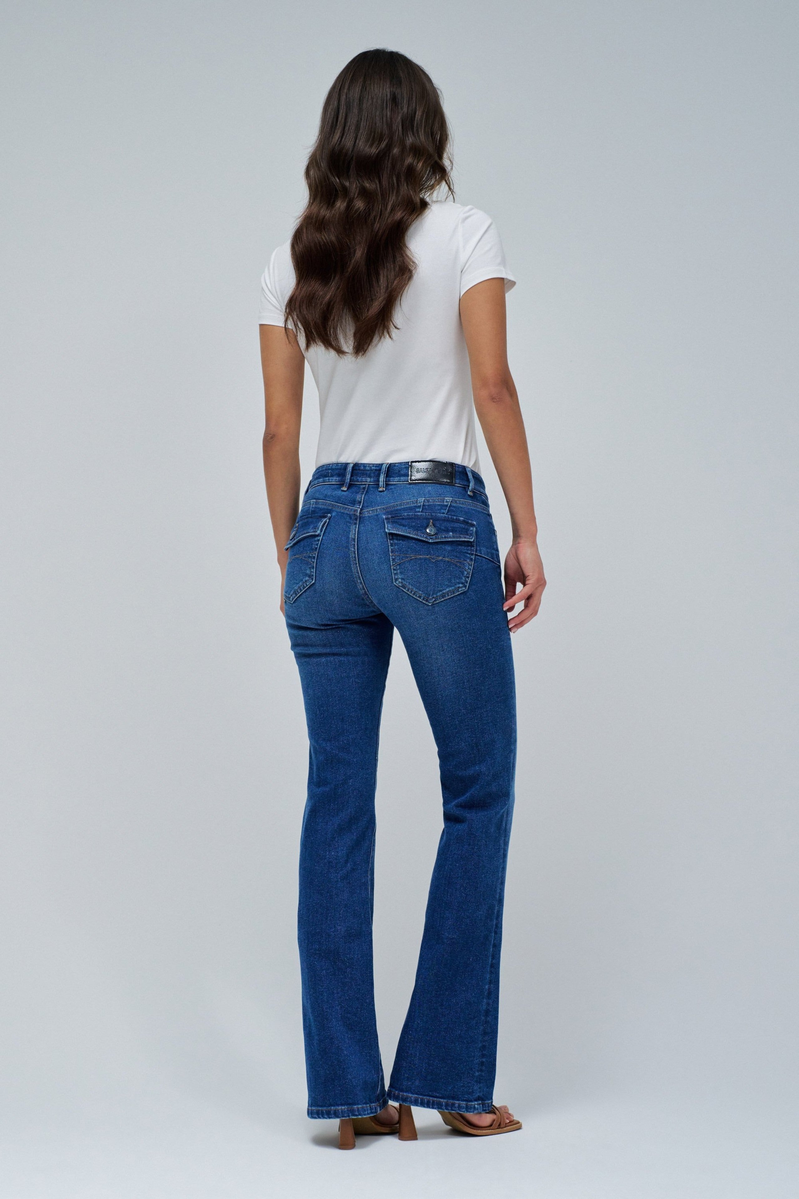 Wonder Bootcut Pockets in Medium Light Jeans Salsa Jeans