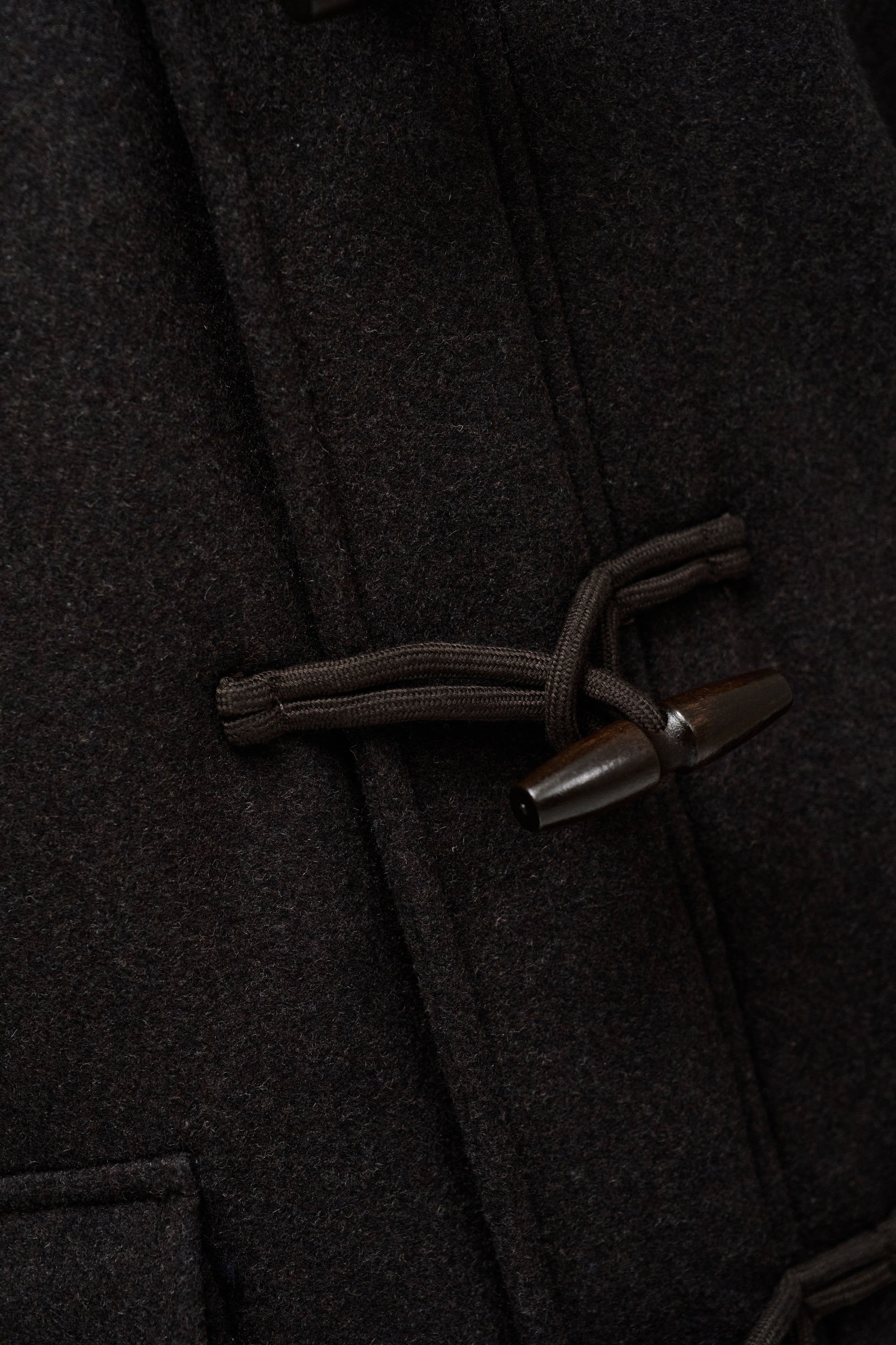 Duffle Coat in lana marrone scuro Giacche Salsa Jeans