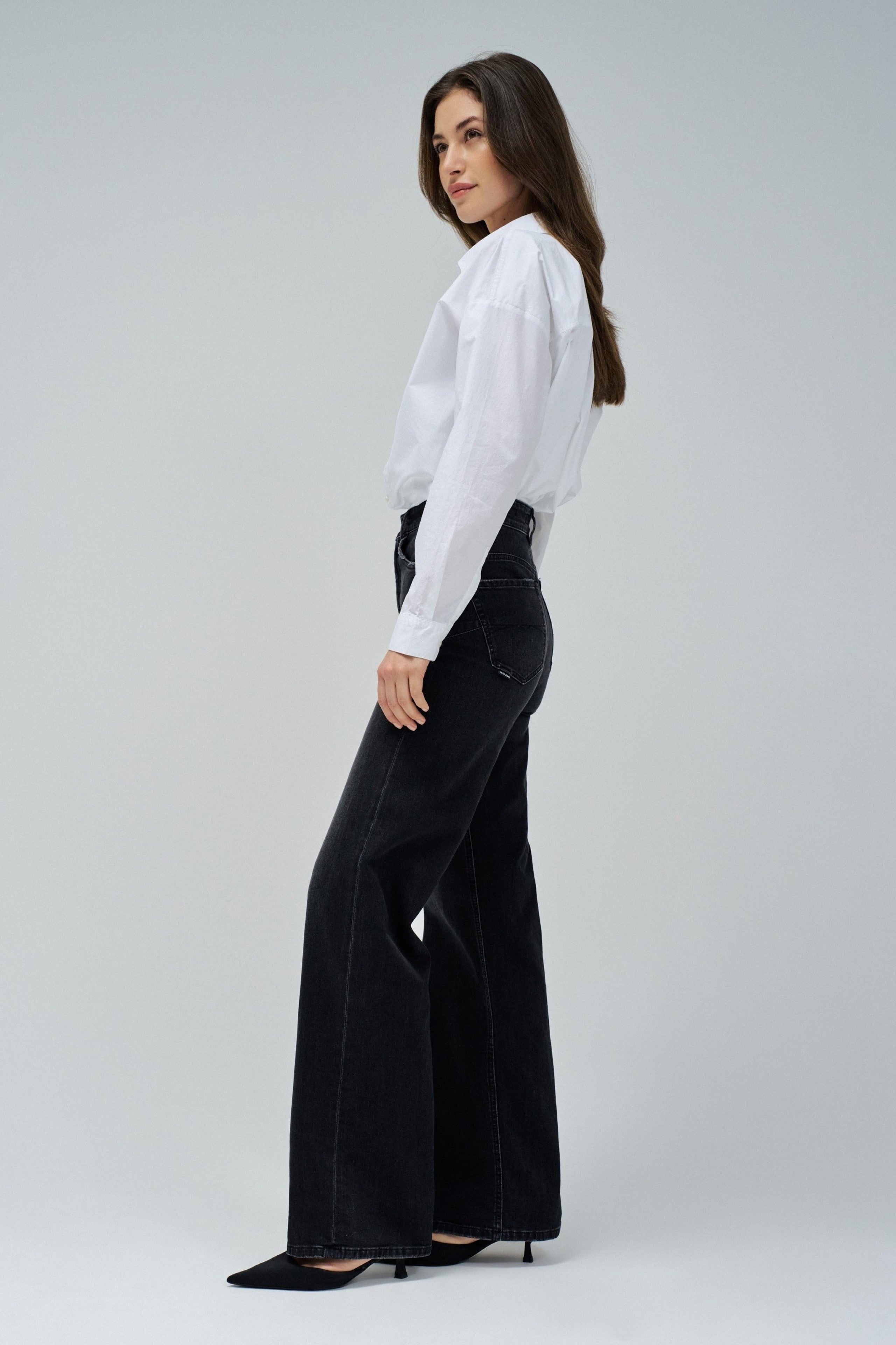 Faith Wide in jeans neri Salsa Jeans