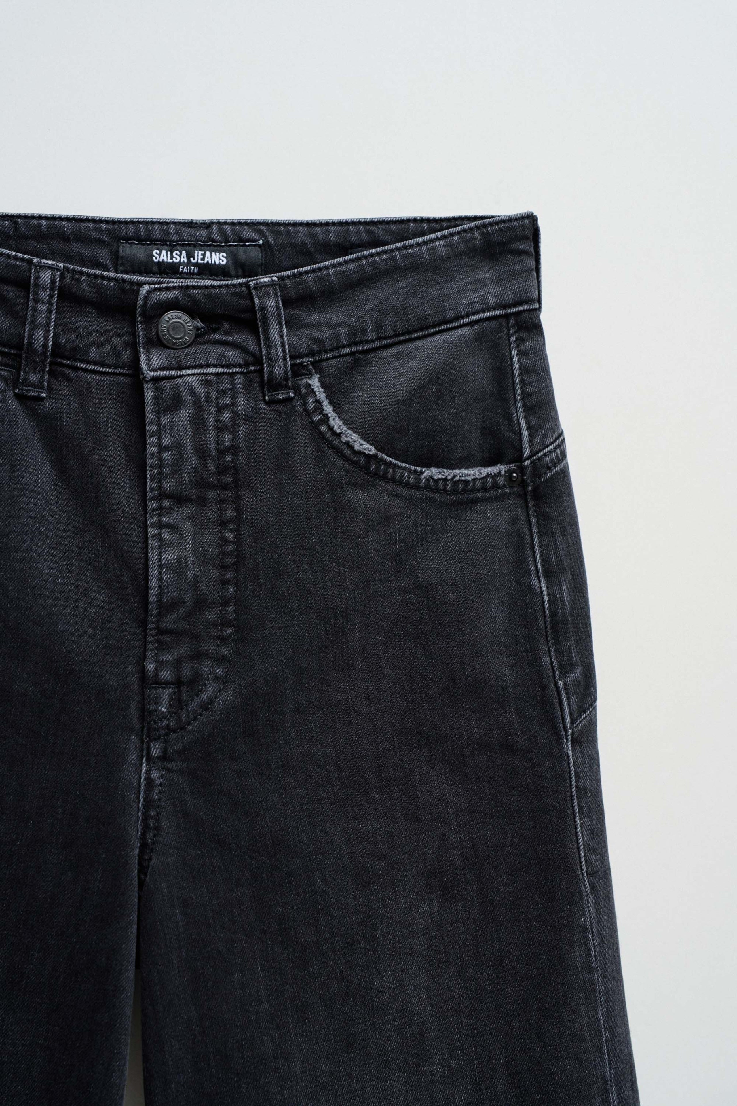 Faith Wide in jeans neri Salsa Jeans