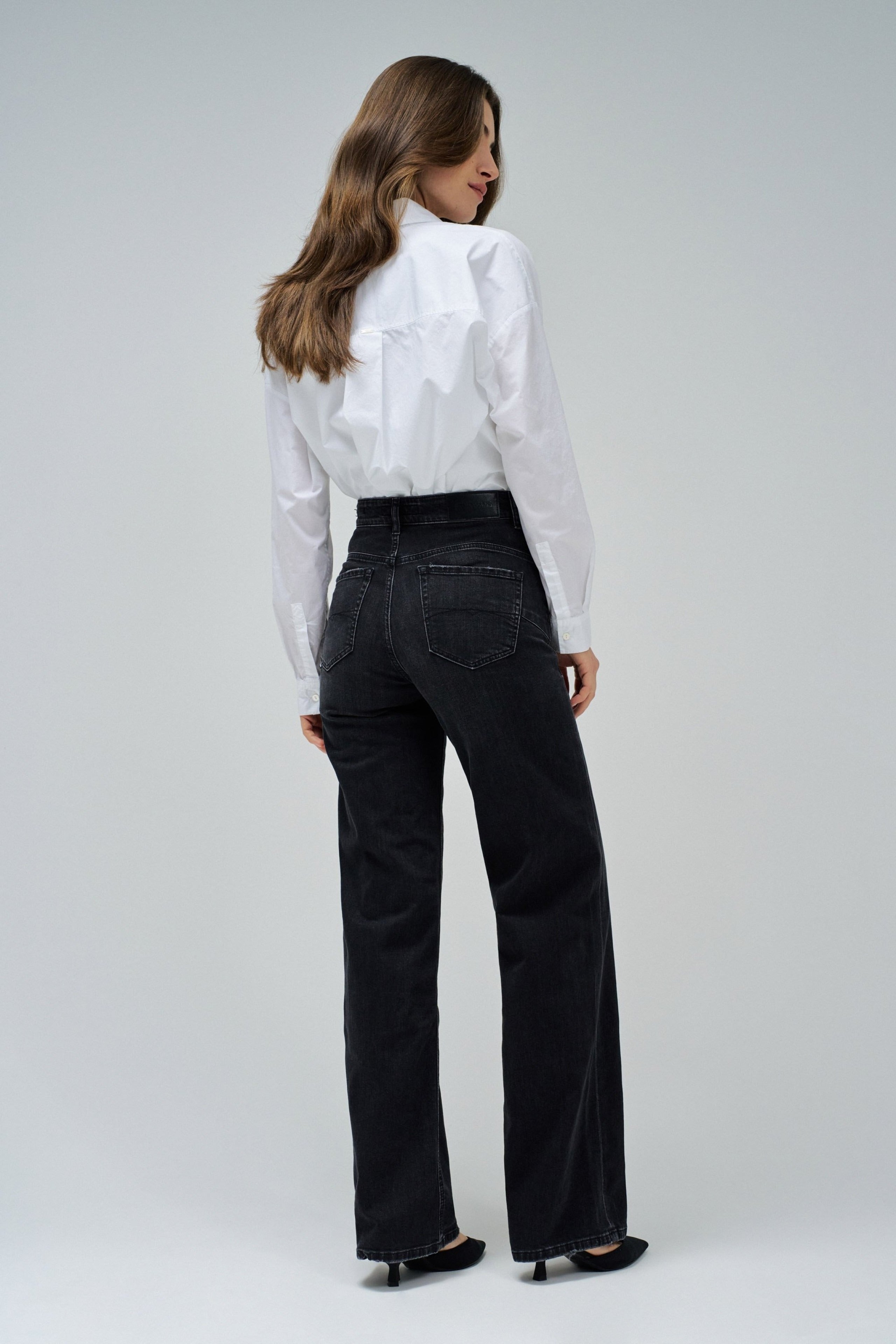 Faith Wide in jeans neri Salsa Jeans