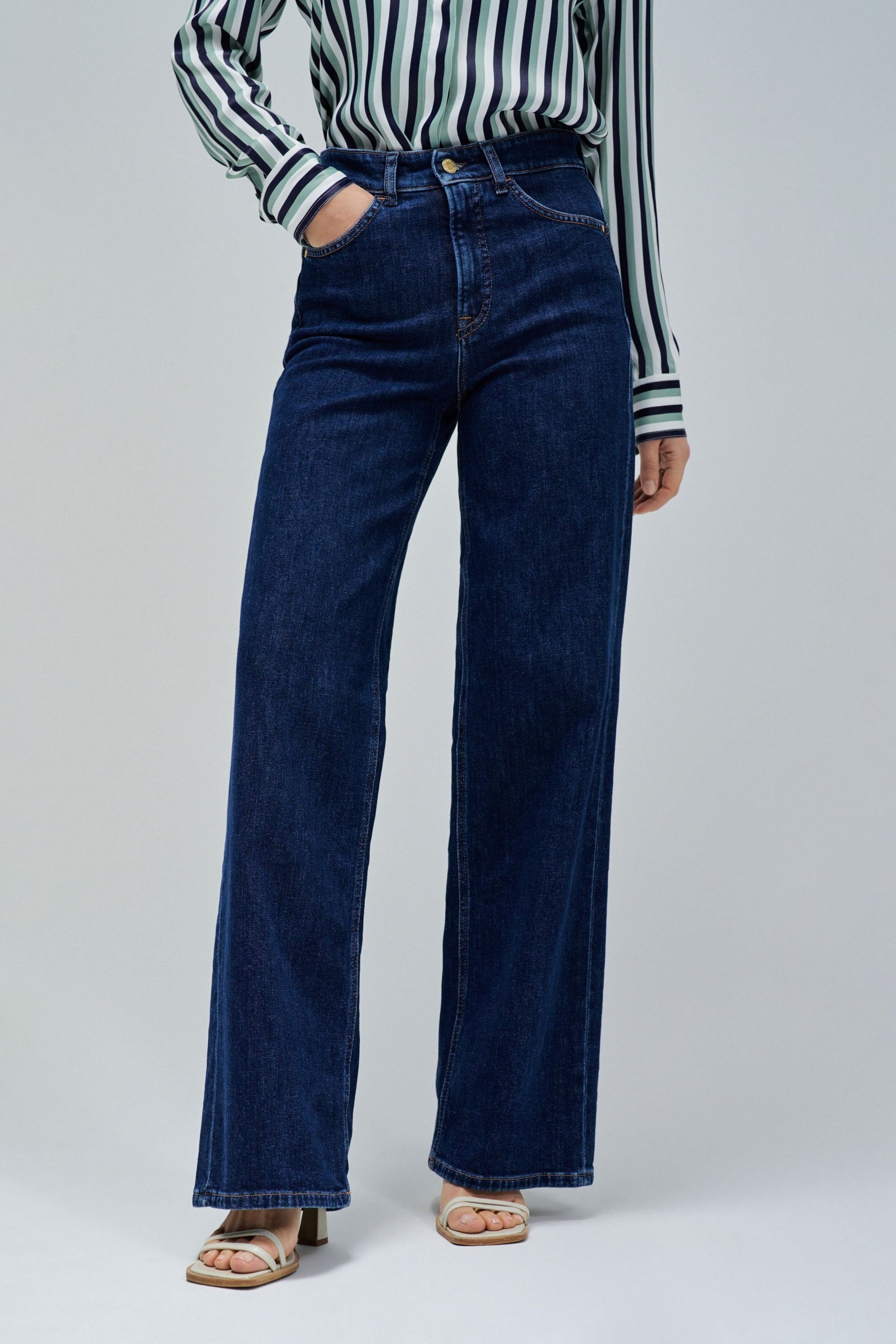 Faith Wide in jeans lavaggio medio Salsa Jeans
