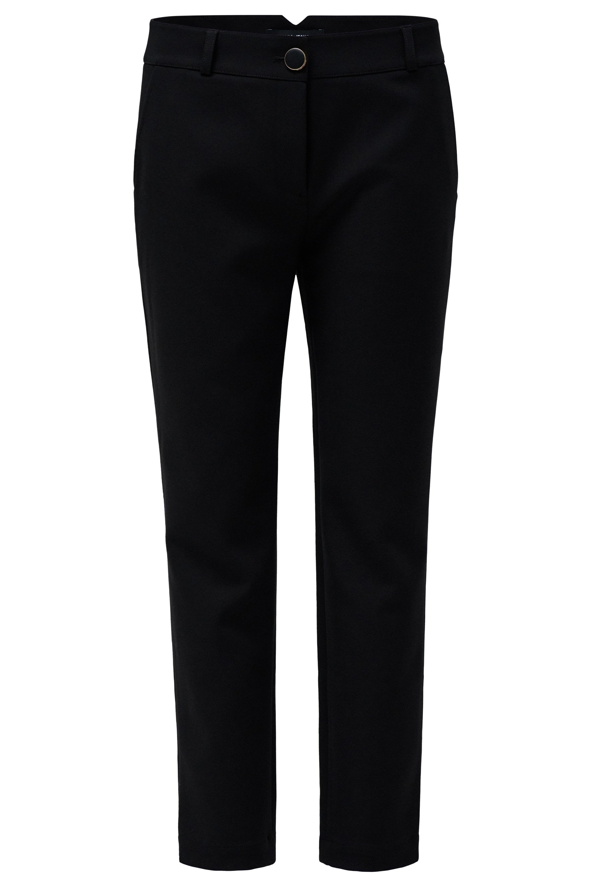 Chino basic a vita alta in nero Pantaloni Salsa Jeans
