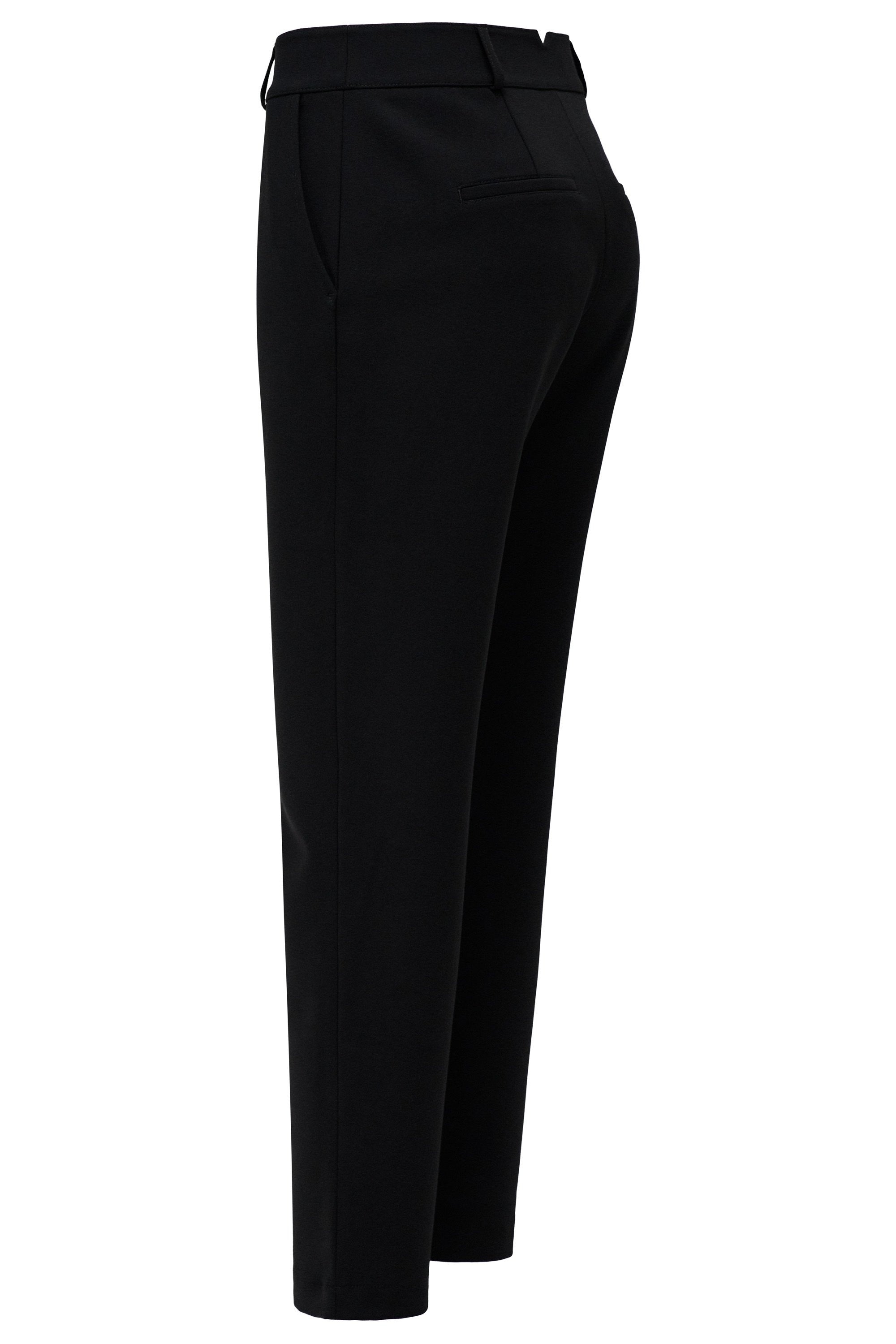 Chino basic a vita alta in nero Pantaloni Salsa Jeans