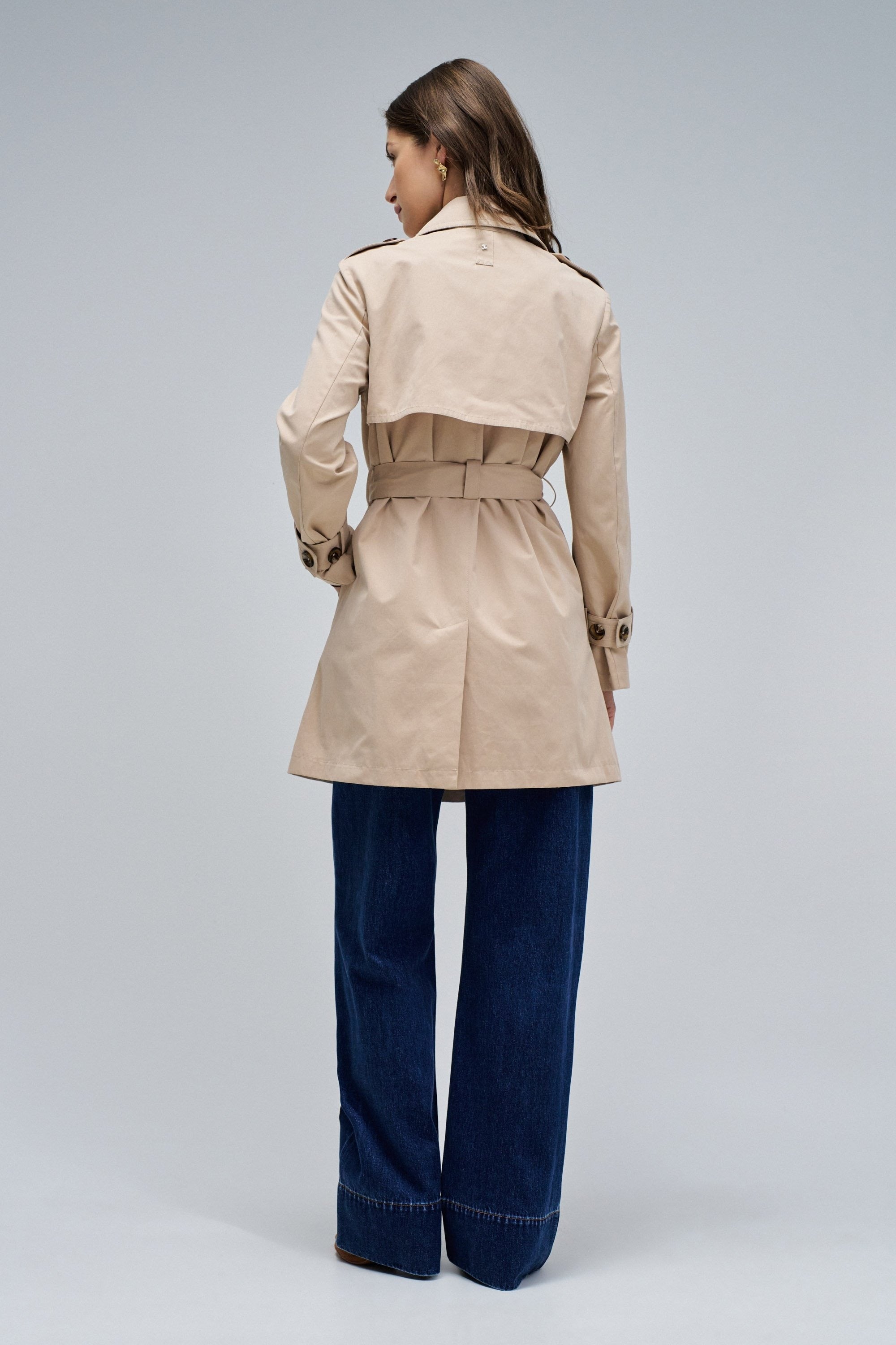 Trench in marrone chiaro Giacche Salsa Jeans