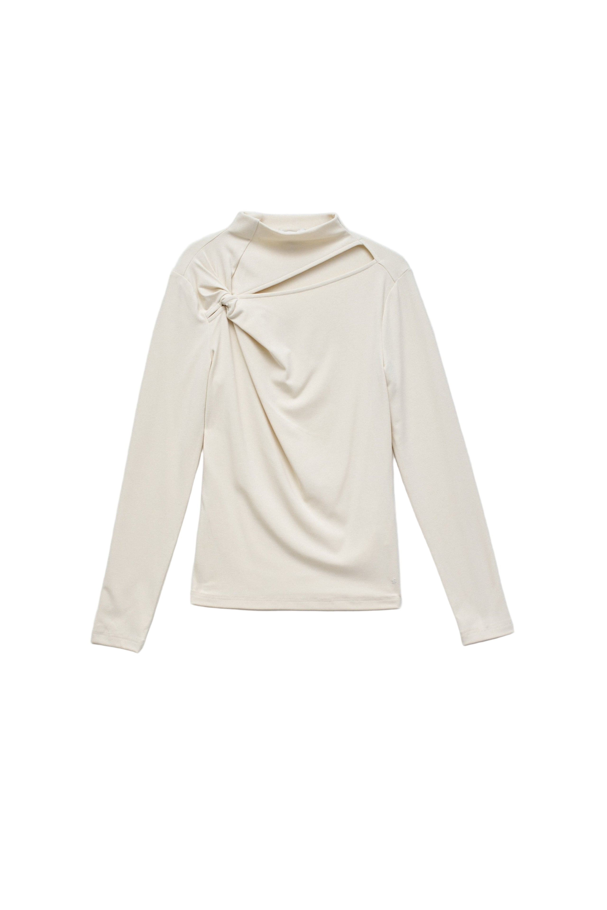 Maniche lunghe con dettaglio a torciglione in t-shirt Perla scura Salsa Jeans
