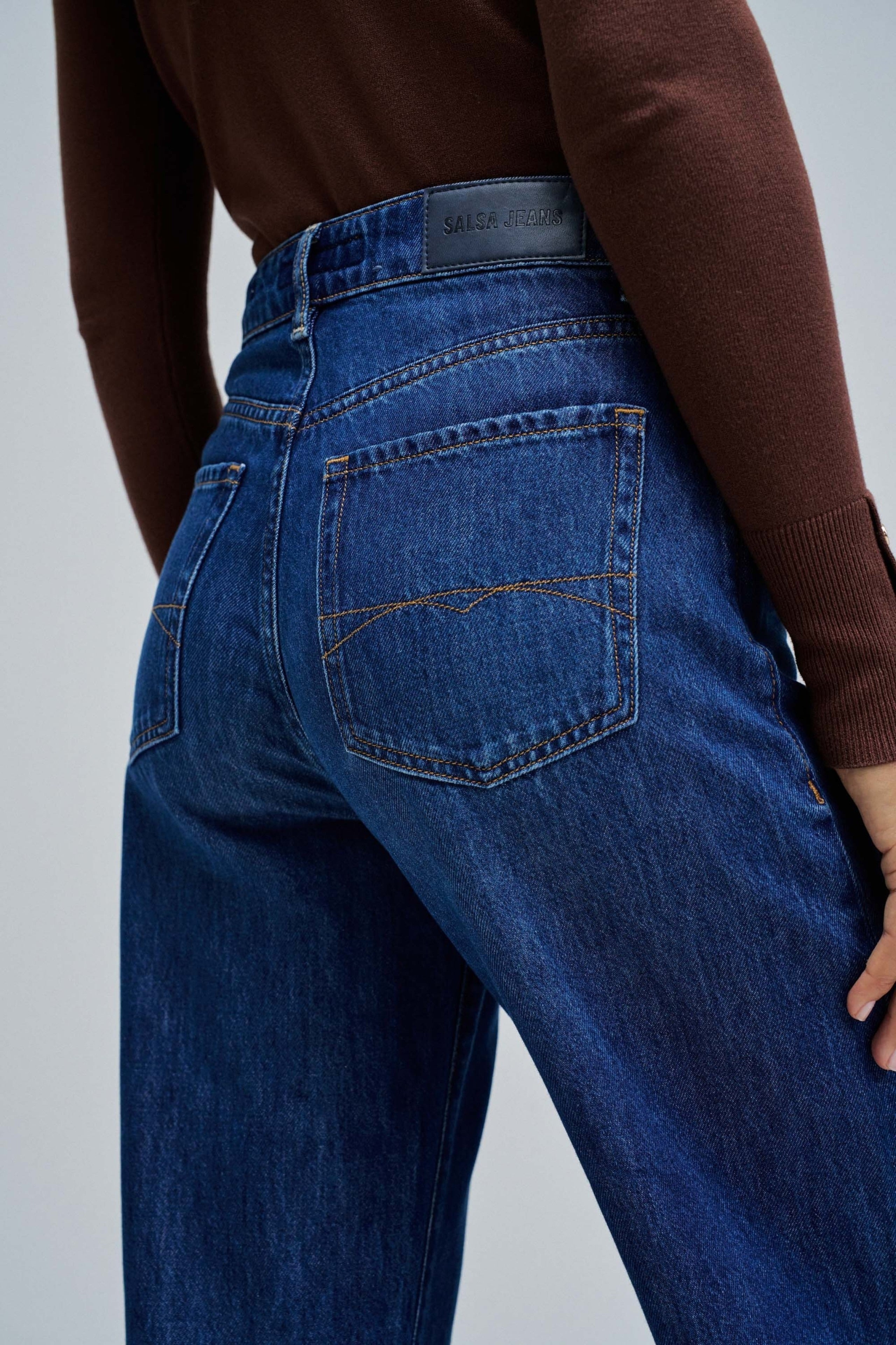 Jeans a gamba larga in lavaggio medio Jeans Salsa Jeans