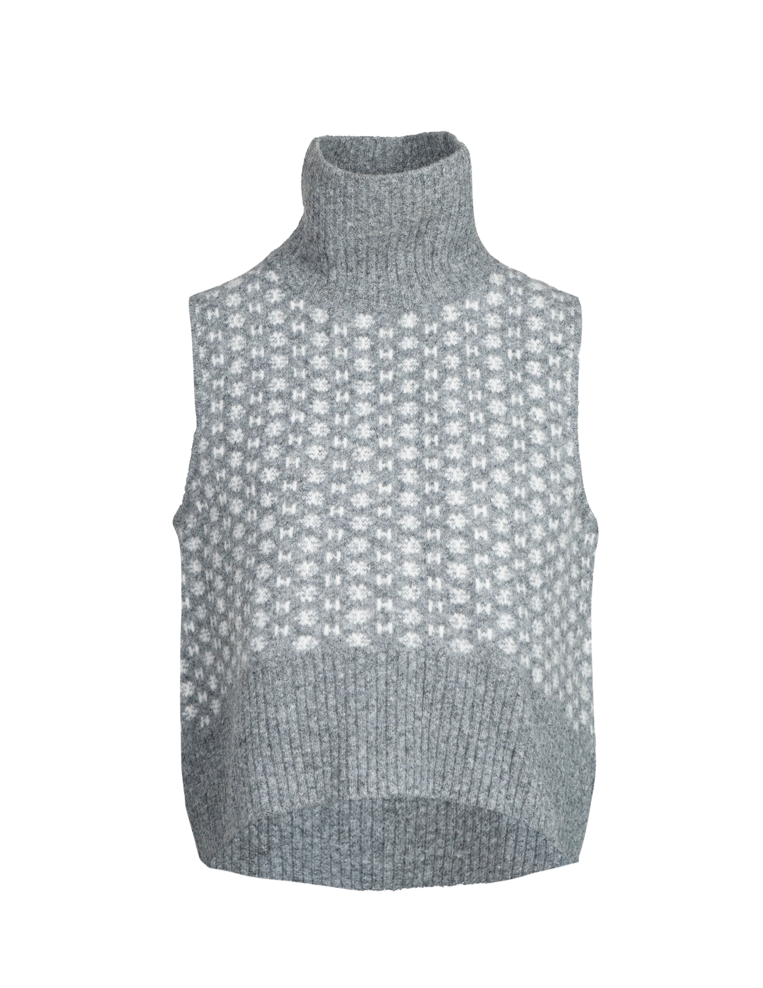 Maglioni Gilet LOGO in grigio scuro melange Hést   