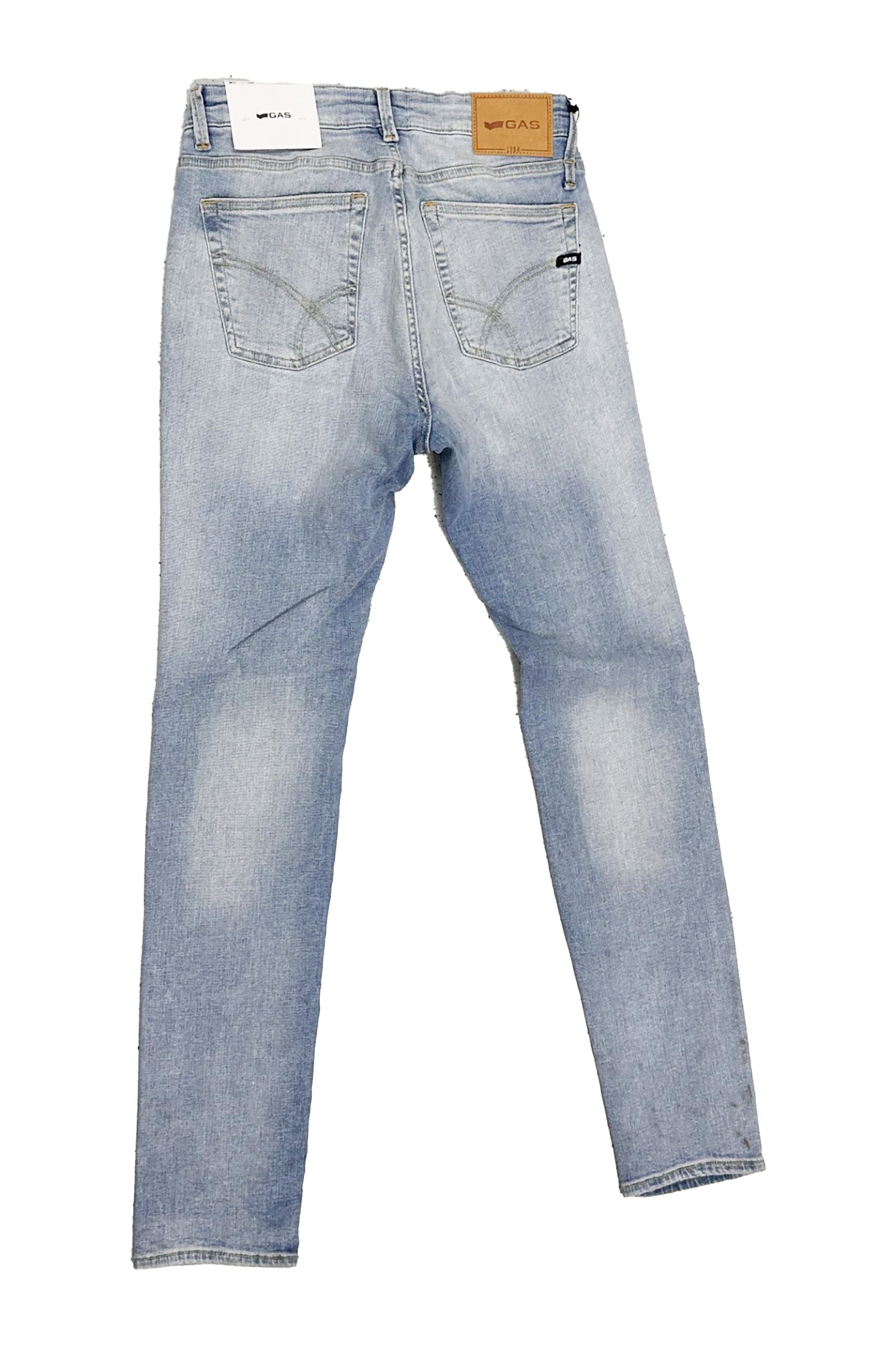 Sax Zip Rev 5 Pocket in Jeans Light Blue Ligh GAS   