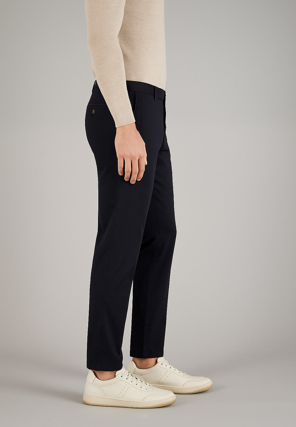 BENITO Chino in nero Pantaloni Gardeur