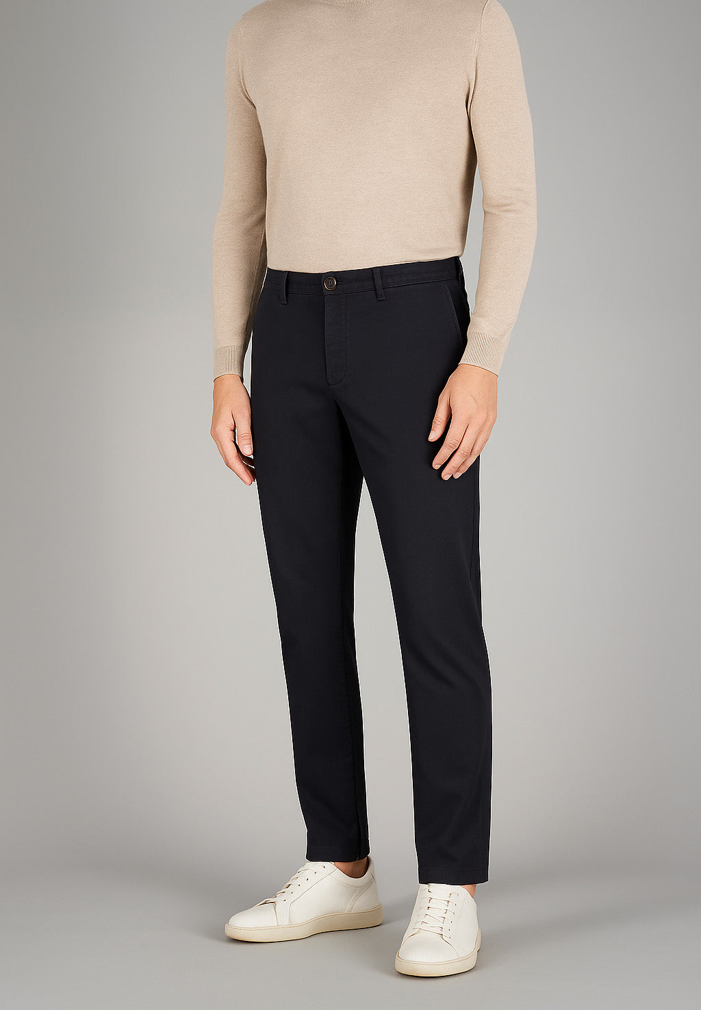 BENITO Chino in nero Pantaloni Gardeur