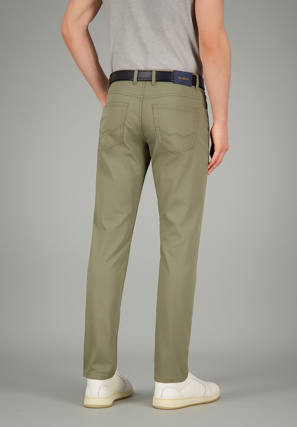 Pantaloni BILL-3 in kaki Pantaloni Gardeur