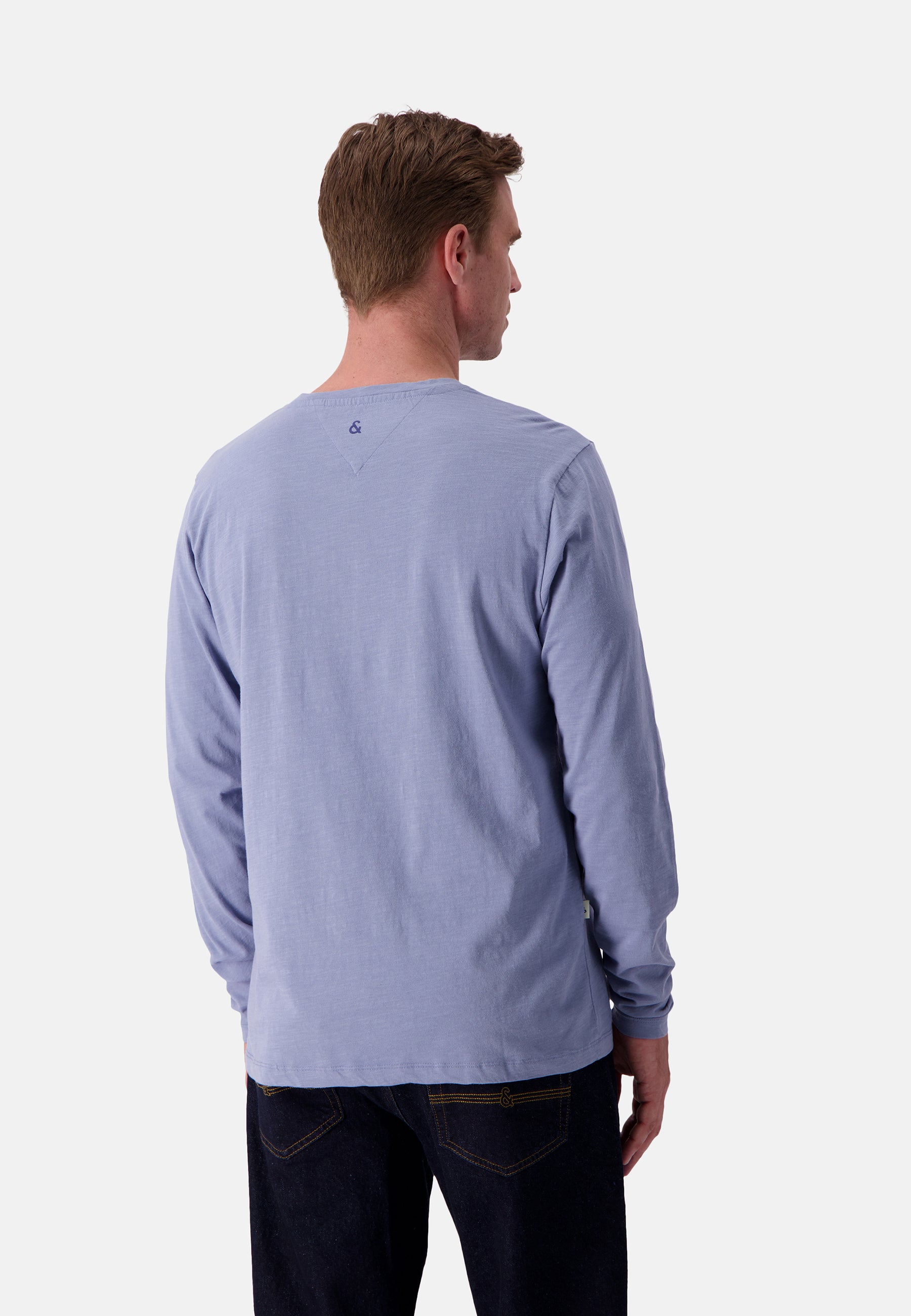 Henley - T-shirt in denim Slub Colours and Sons   