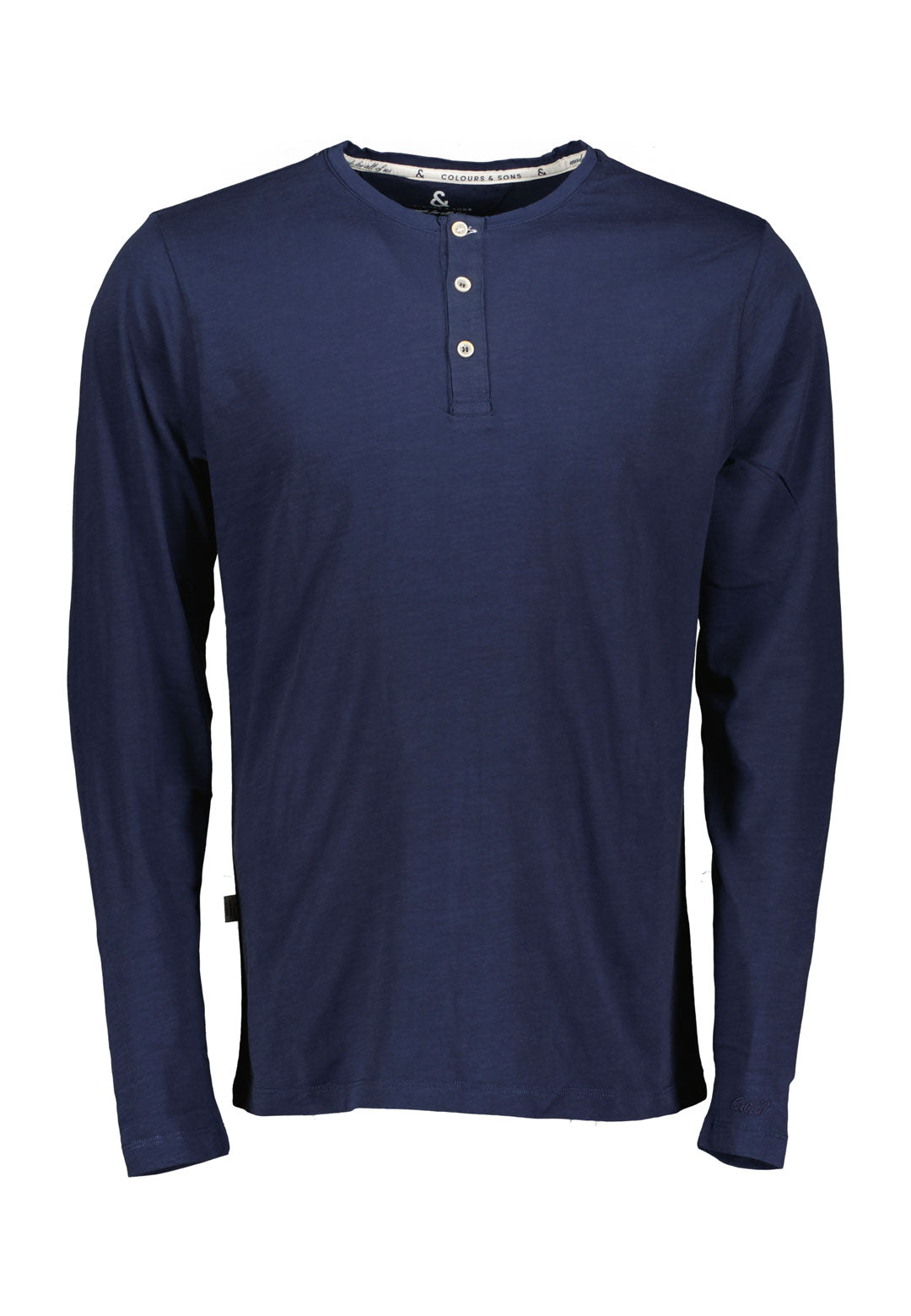 Magliette Henley - Slub in Navy Colours and Sons   