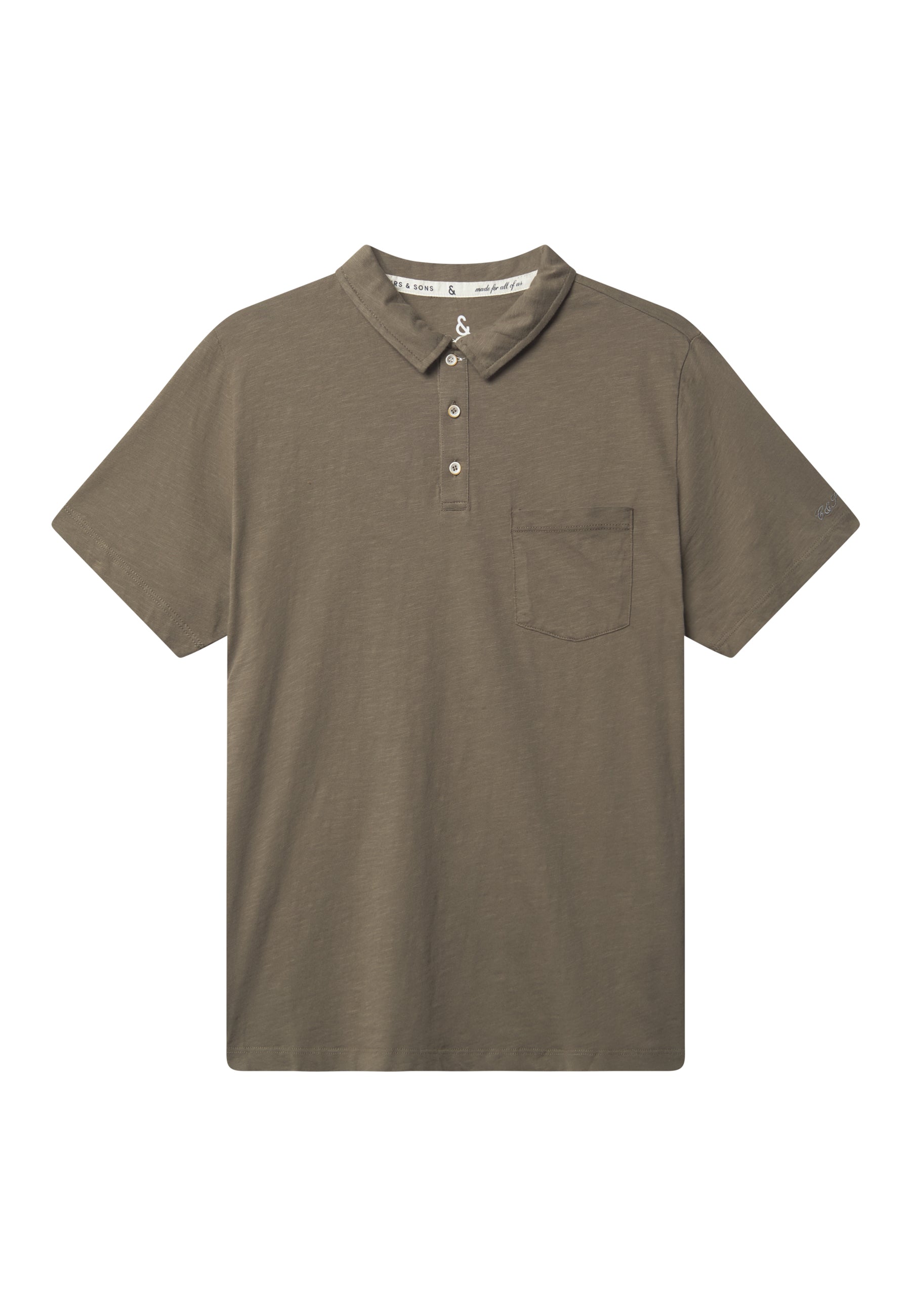 Polo Slub in Olive Polo Colours and Sons   